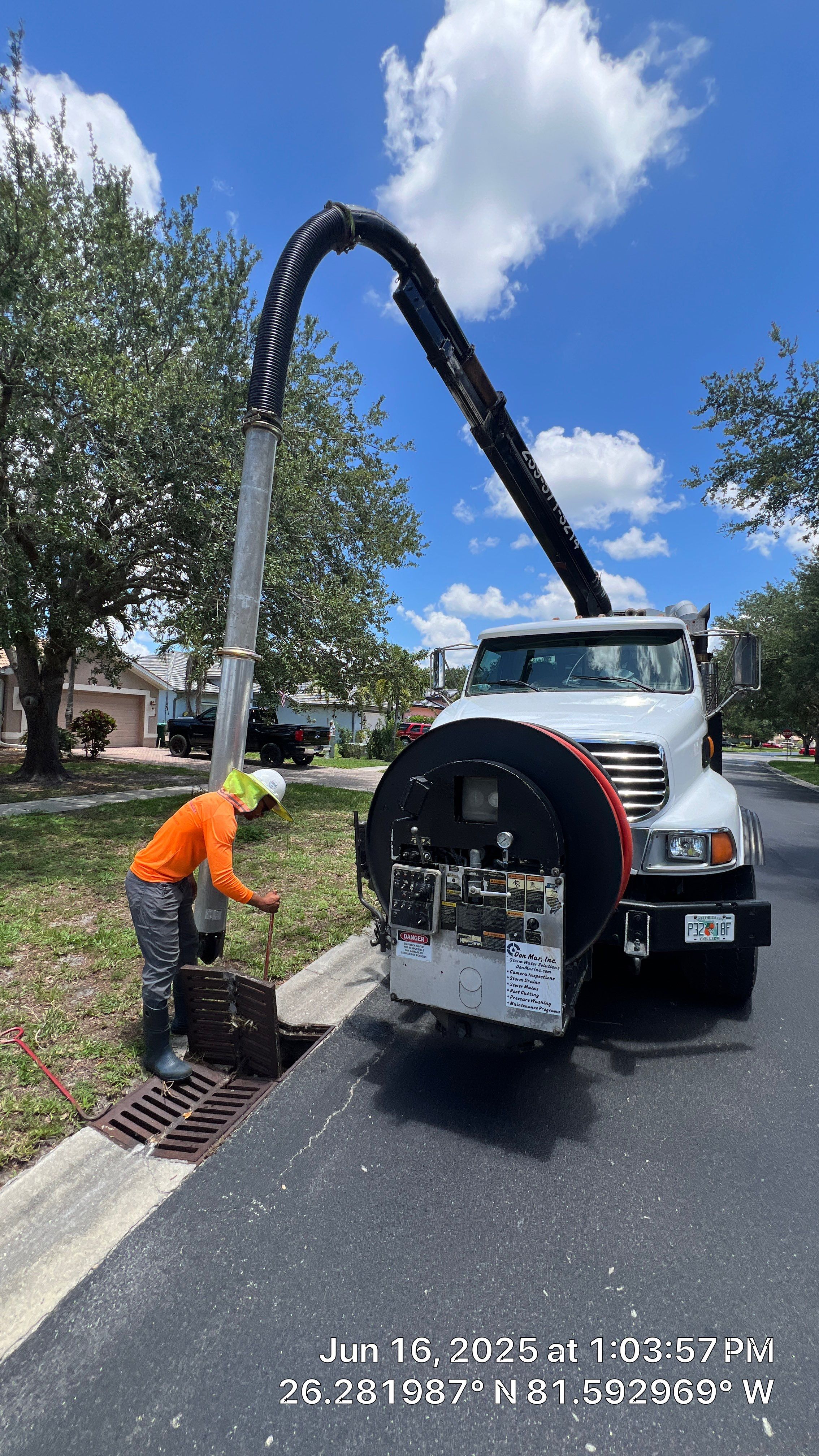 Naples Association Stormwater System Cleaning by Don Mar, Inc. Storm Water Solutions