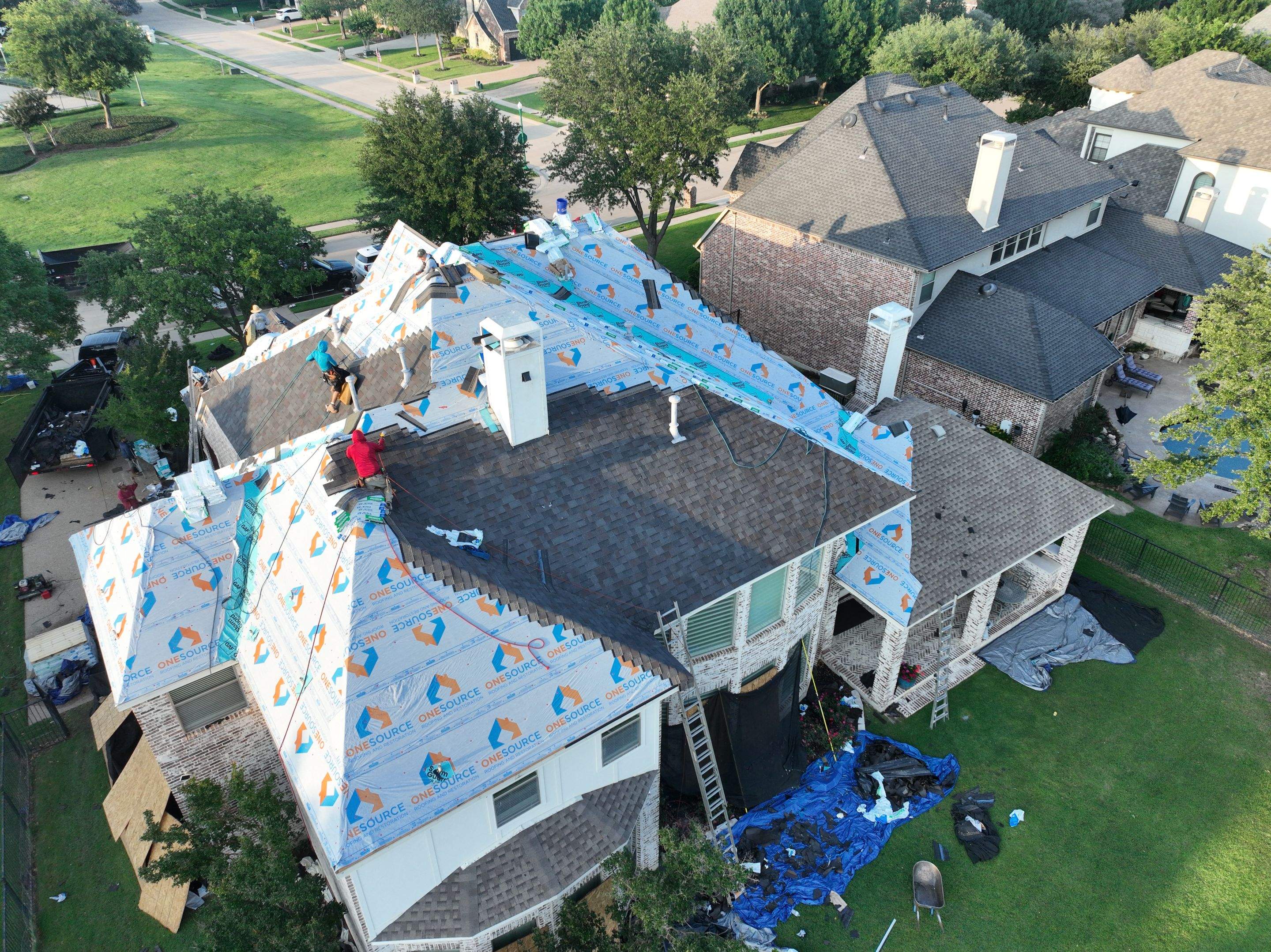 Residential Roofing Installation using Malarkey Vista Black Oak by OneSource Roofing and Restoration
