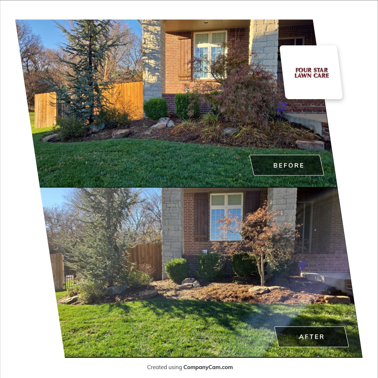 Project in Wichita by Four Star Lawn Care
