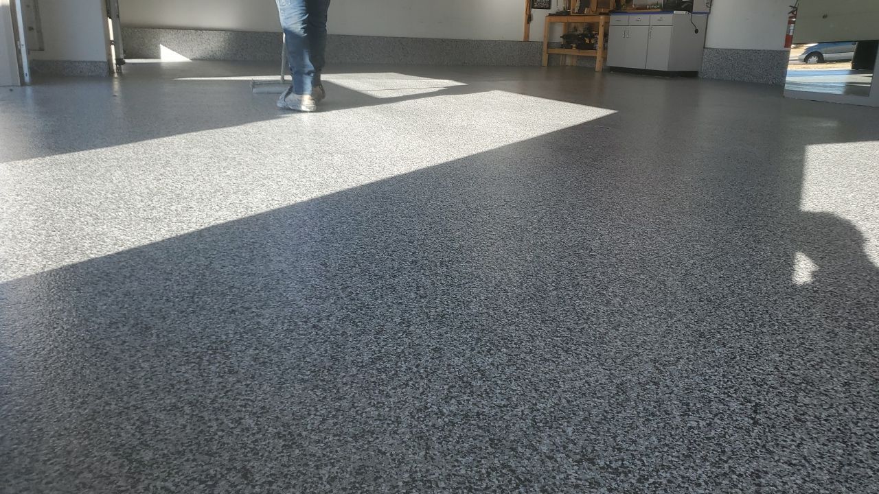 Garage using Domino  by Select Painting, Coatings & Garage Cabinets