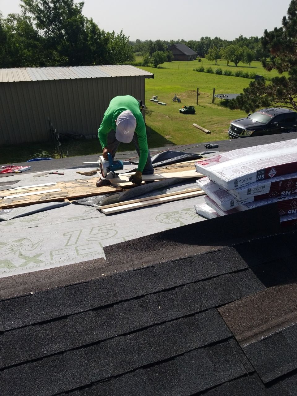 Residential Roofing Installation using GAF Royal Sovereign by A & H Roofing and Contracting