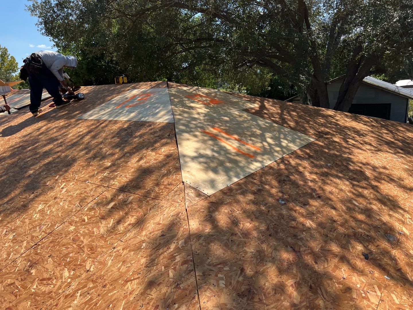 Residential Roofing Installation using 26 GA Rib Panel Galvalume by 1st Class Roofing, Inc.