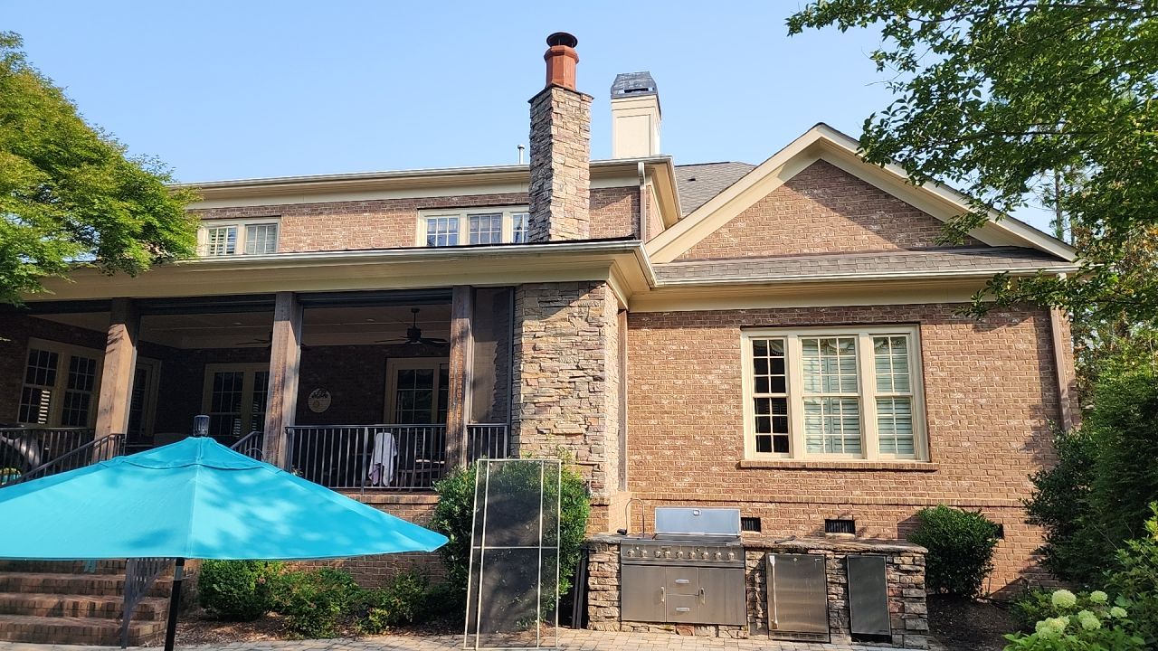 House Wash using cleaner by Power Wash Masters LLC