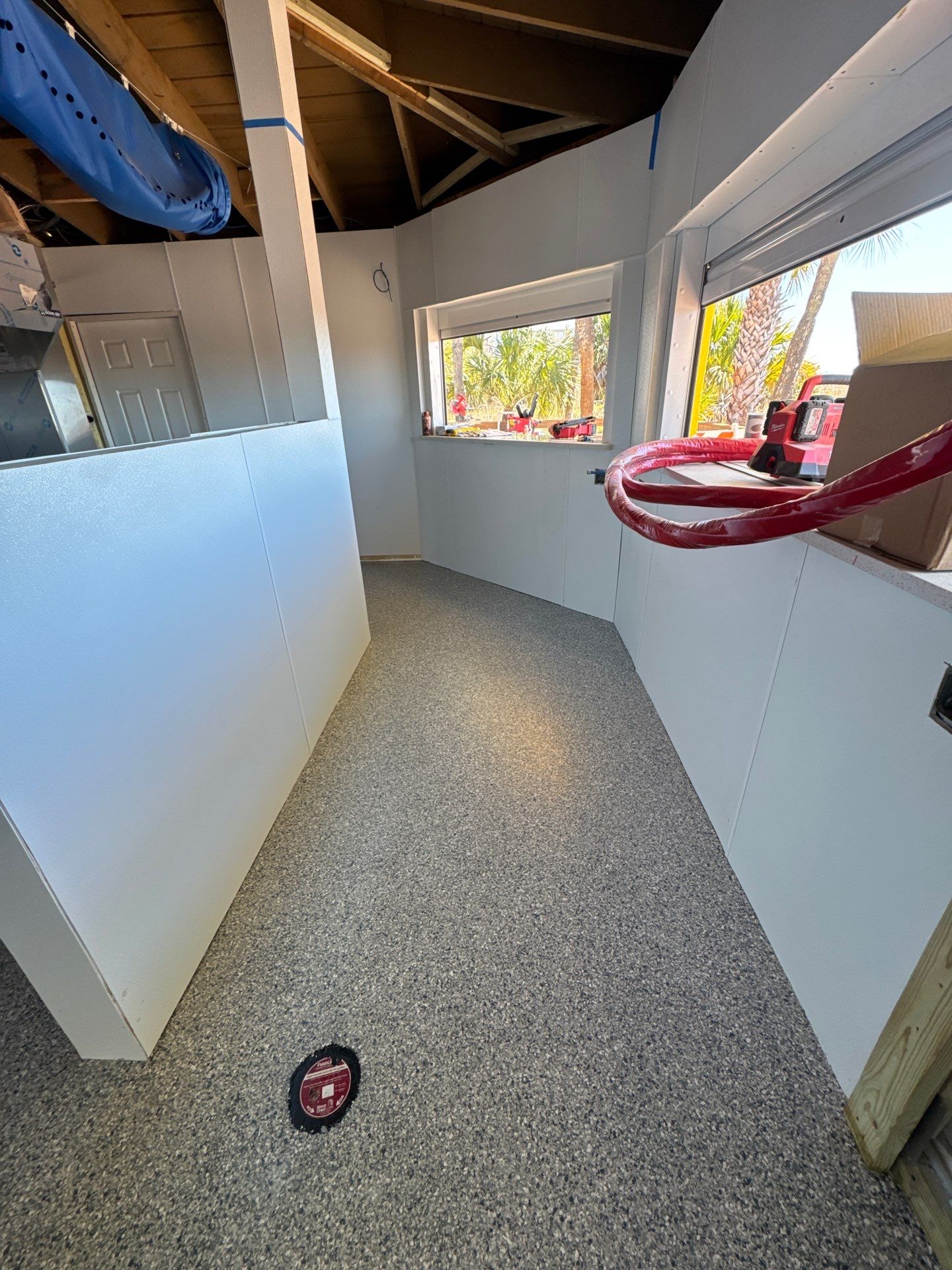 Commercial Restroom Refresh: Seamless 'Tidal Wave' Flake for a Repeat Client by Performance Floors & Coating