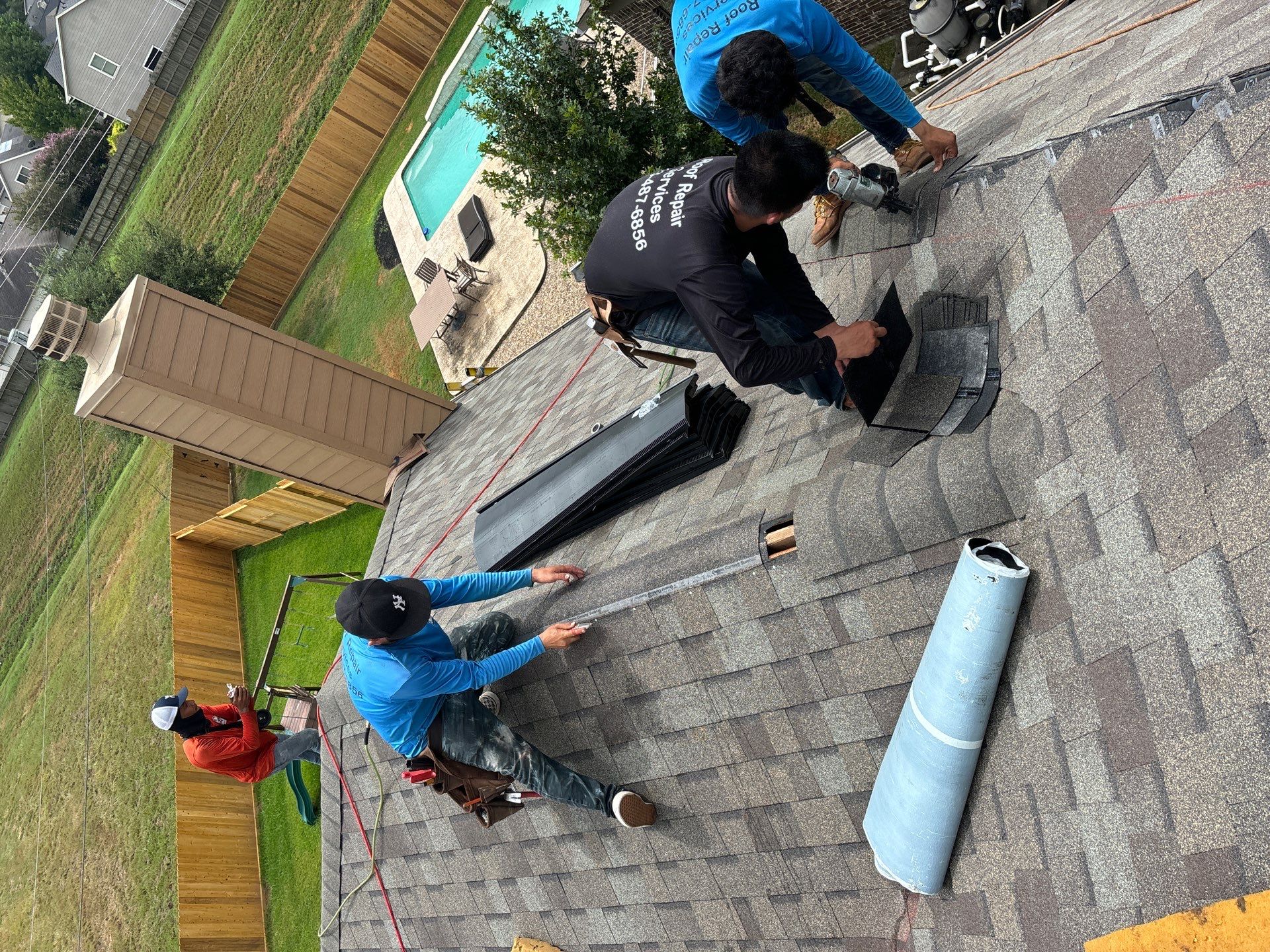 Residential Roofing Installation using Owen's Corning Duration (Lifetime) Shingles by Roof Repair Company