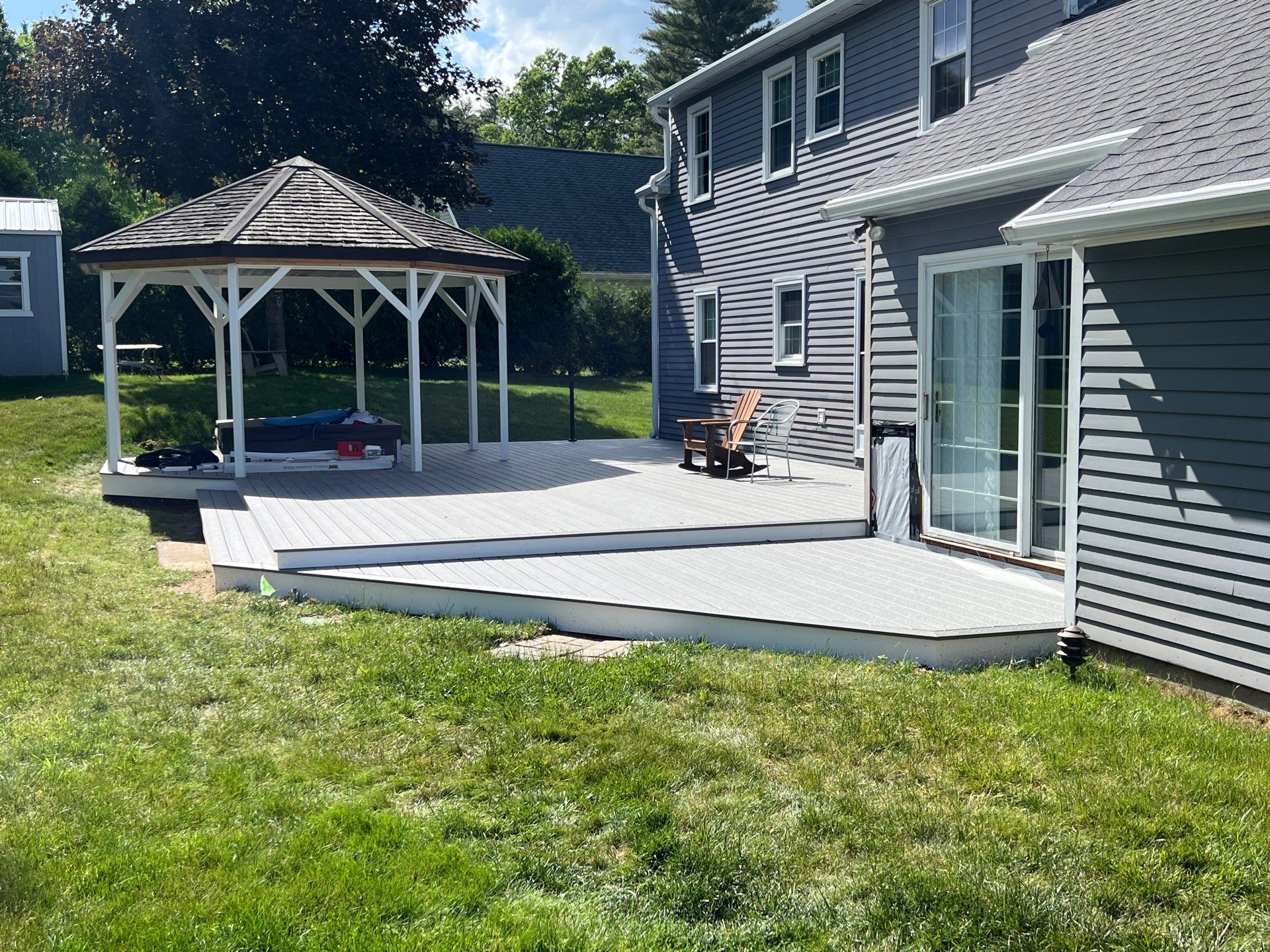 Deck Repair using Trex Select Decking by Chagnon Building & Remodeling LLC