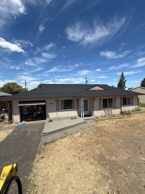 Complete Residential Roof Replacement and Sheathing Repair in Pershing Rd Moses Lake, WA 98837 The Denali System - Certainteed Landmark® Shingle - Cinder Black