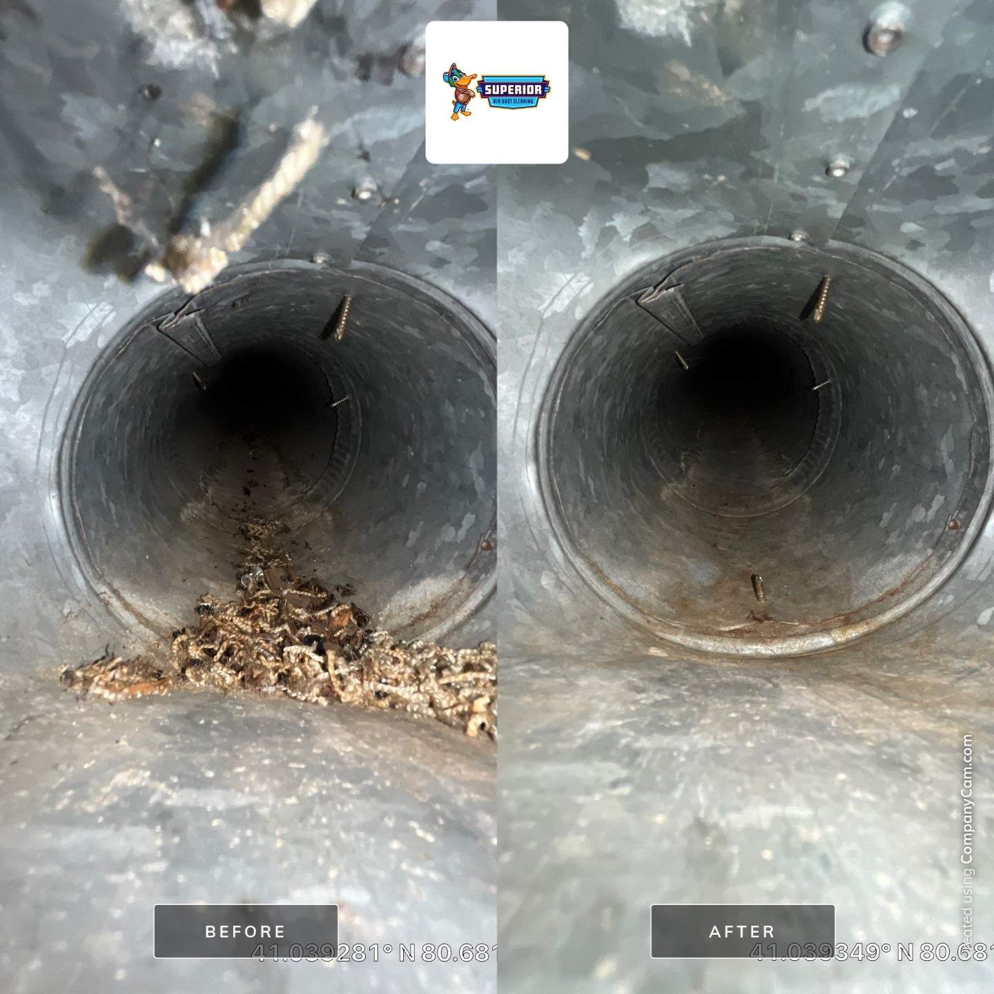 Air Duct Cleaning With a Vacuum Truck in Boardman, OH by Superior Air Duct Cleaning