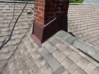 Chimney flashing replacement