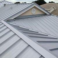 24ga 1.5" Mechanical Seam Mill Finish  by Total Roofing System The Metal Roof Experts