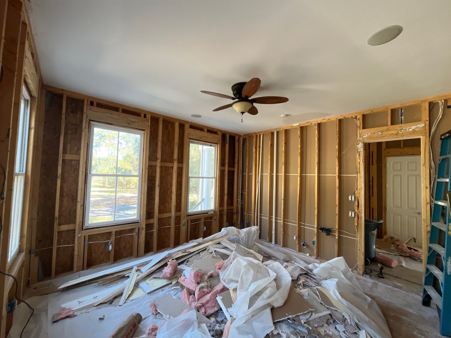 Fire mitigation with structure clean by EAS Environmental, LLC.
