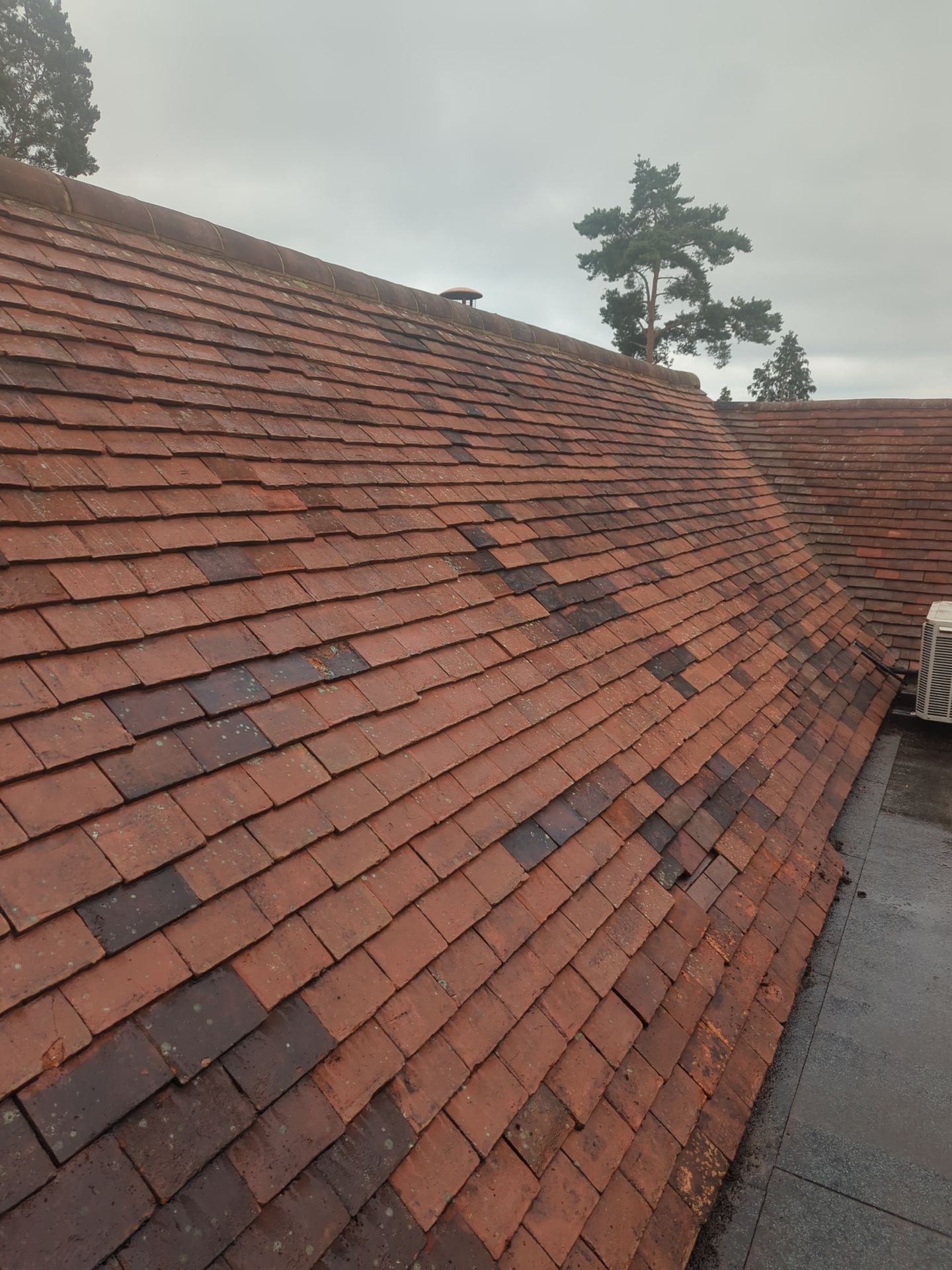 Roof Clean - Biocide Treatment using Honda 15lpm Low Pressure Washing Machine by Ges Exterior Cleaning ltd