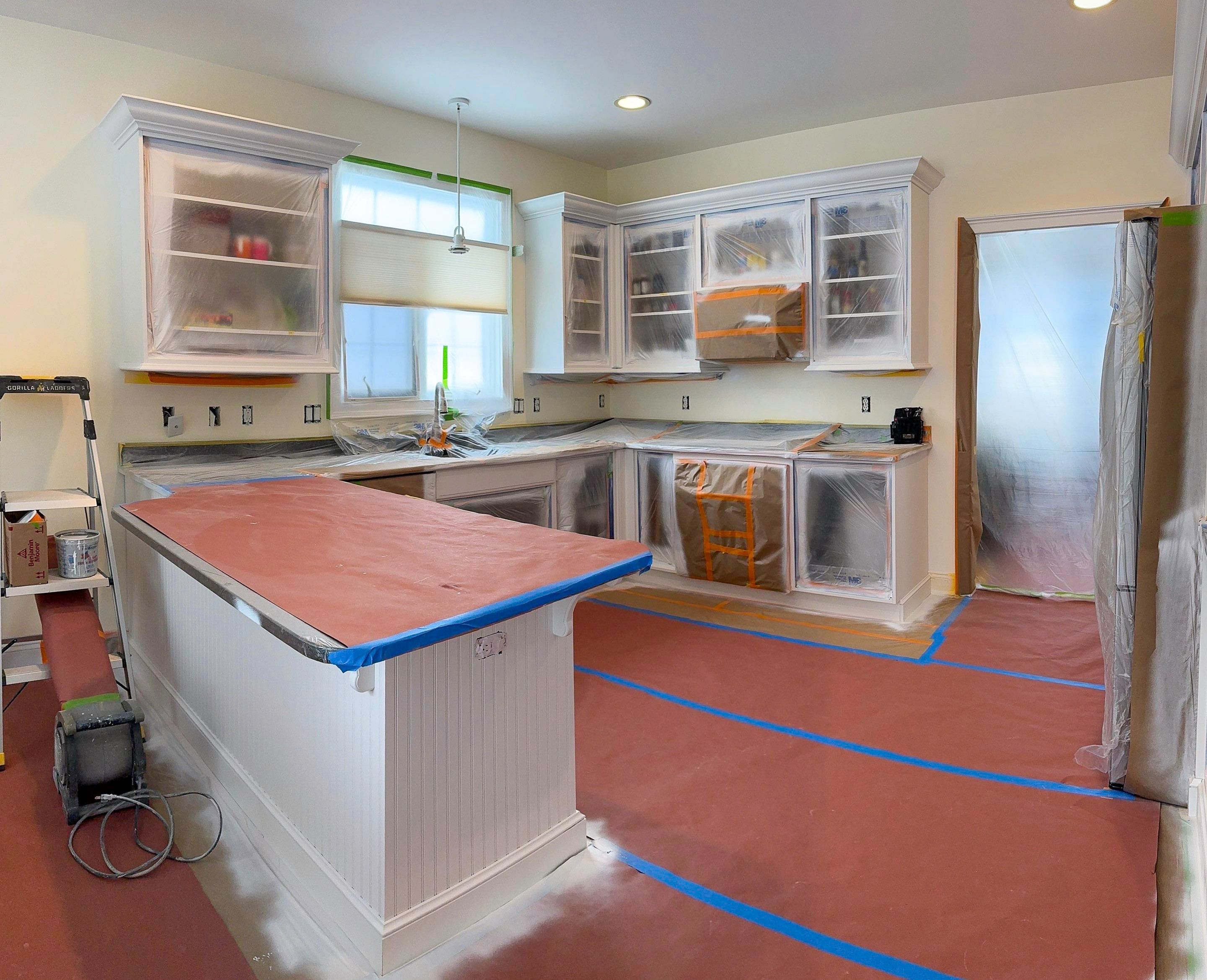 Kitchen Cabinet Painting by Trendy Walls Inc.