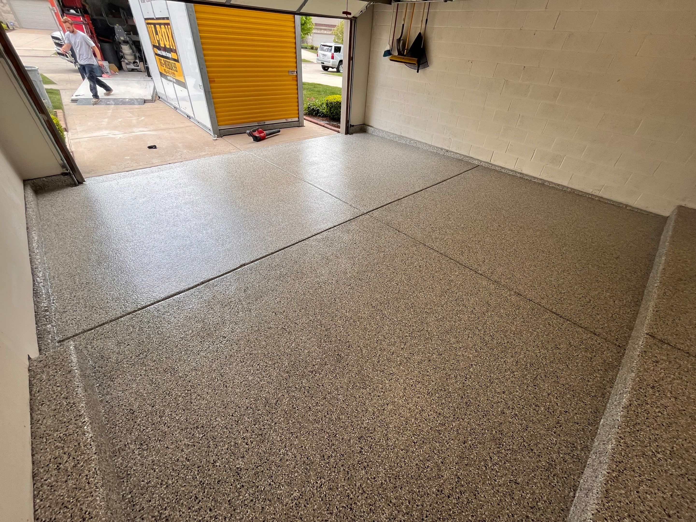 Cabin Fever Garage Floor Coating by Level 10 Coatings