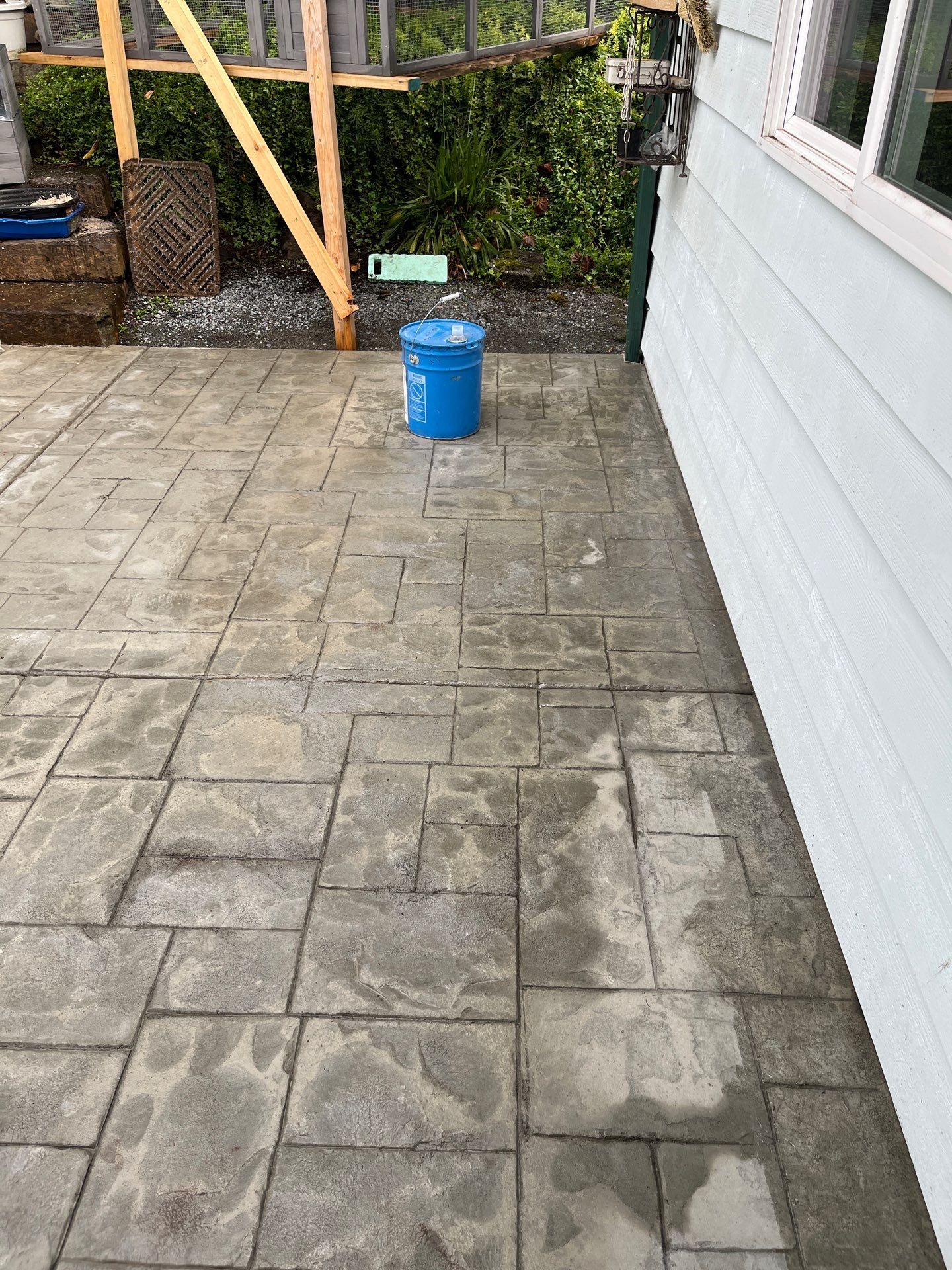 Stamped Concrete Patio and Driveway | Edmonds  by Jireh Asphalt & Concrete Inc 