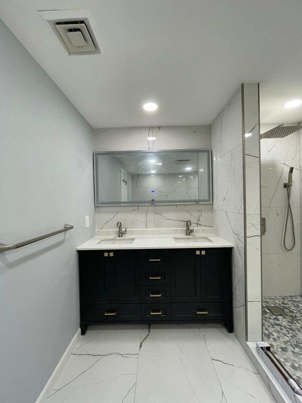 Bathroom Remodel using Tile by Home Concepts Construction