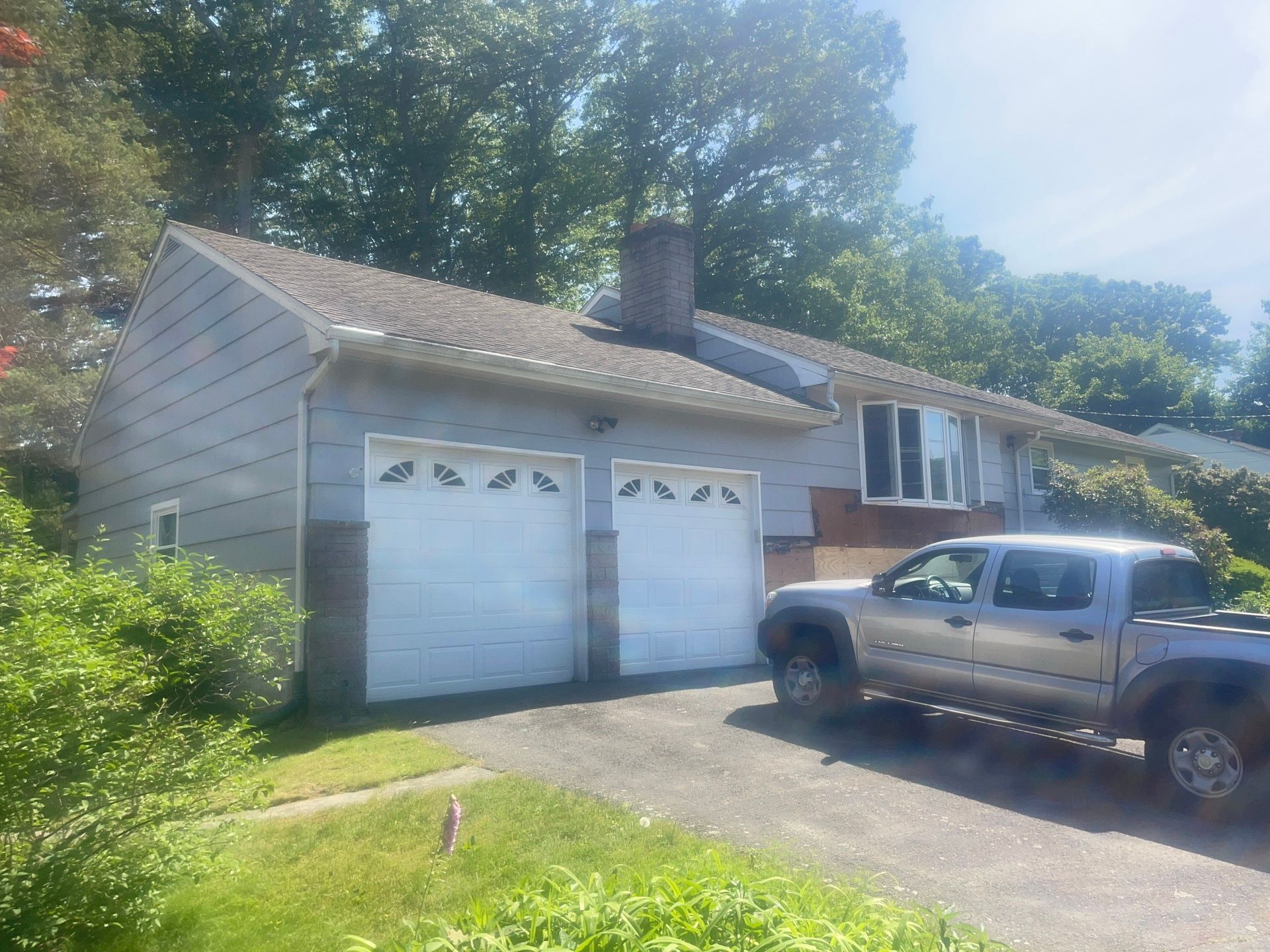 Siding Installation using CertainTeed Monogram Vinyl Siding - D4 - Granite Gray by A Plus Exterior