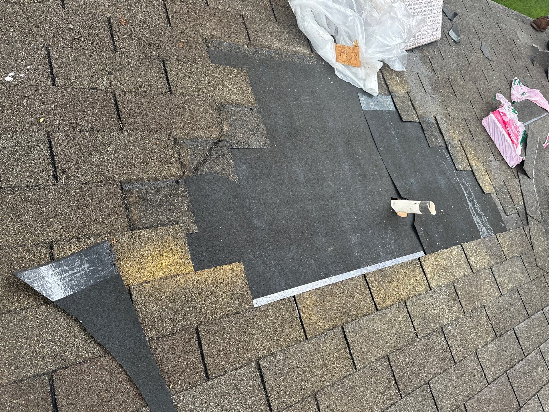 Hail Damage using Owen's Corning Duration (Lifetime) Shingles by Roof Repair Company