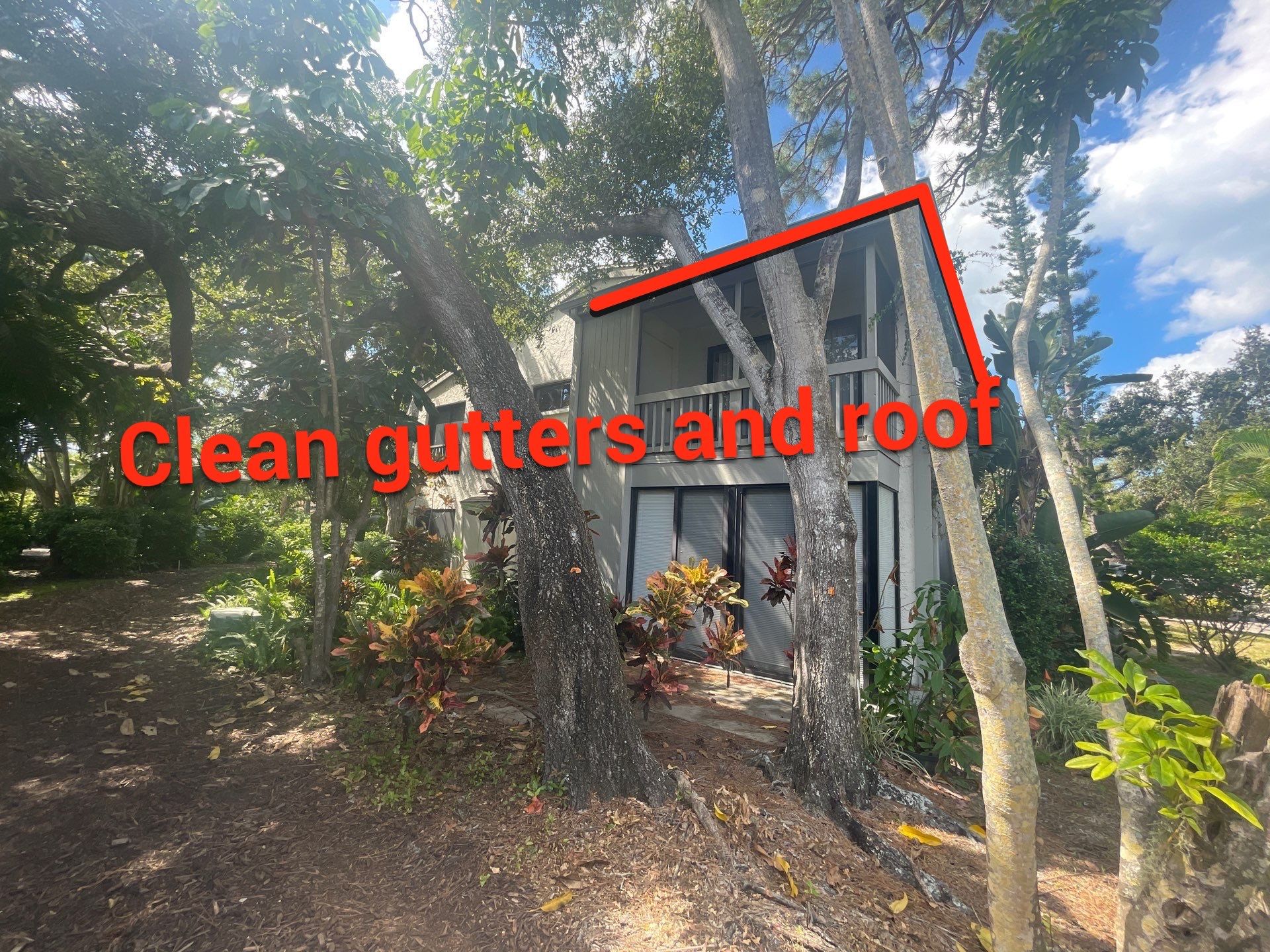 Clean Gutters and Roof in Sarasota FL by Gutter Professors