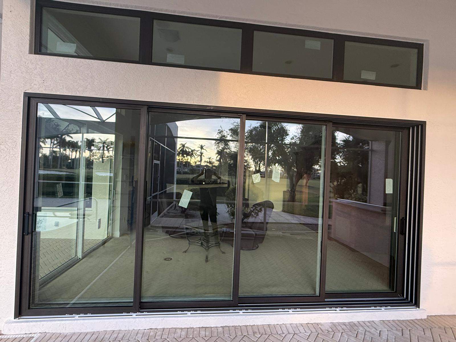 Window Installation using PGT Vinyl White-Bronze by Windows For Life 