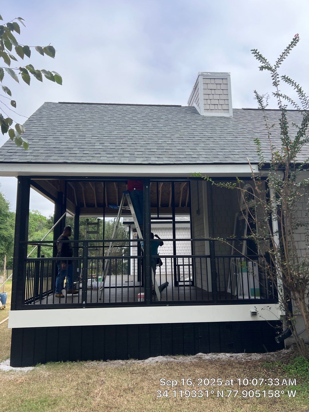 Back Porch Addition in Beau Rivage  by RGR Construction and Roofing, LLC