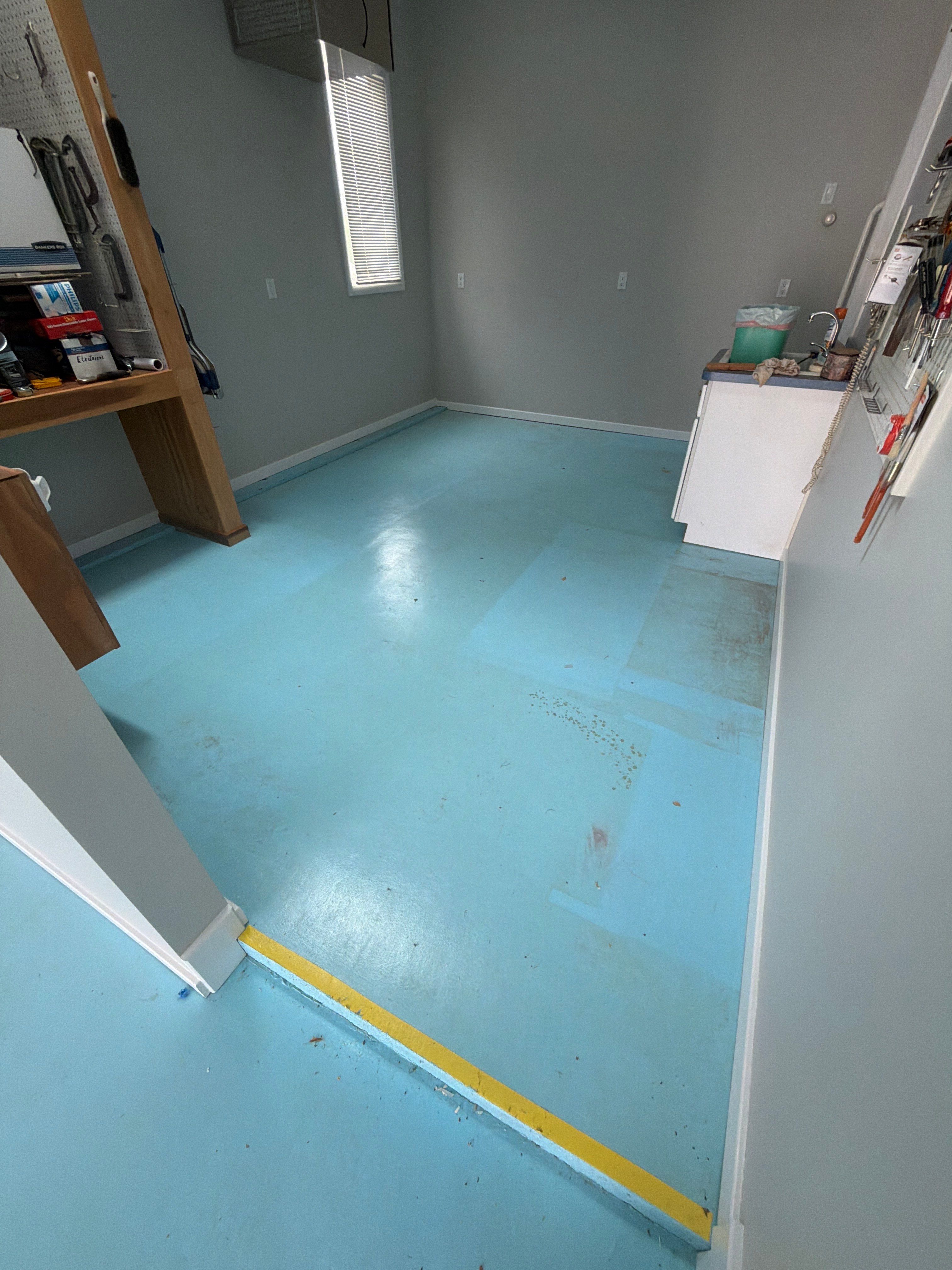 Project in DeWitt, Michigan by Freedom Concrete Coatings. 