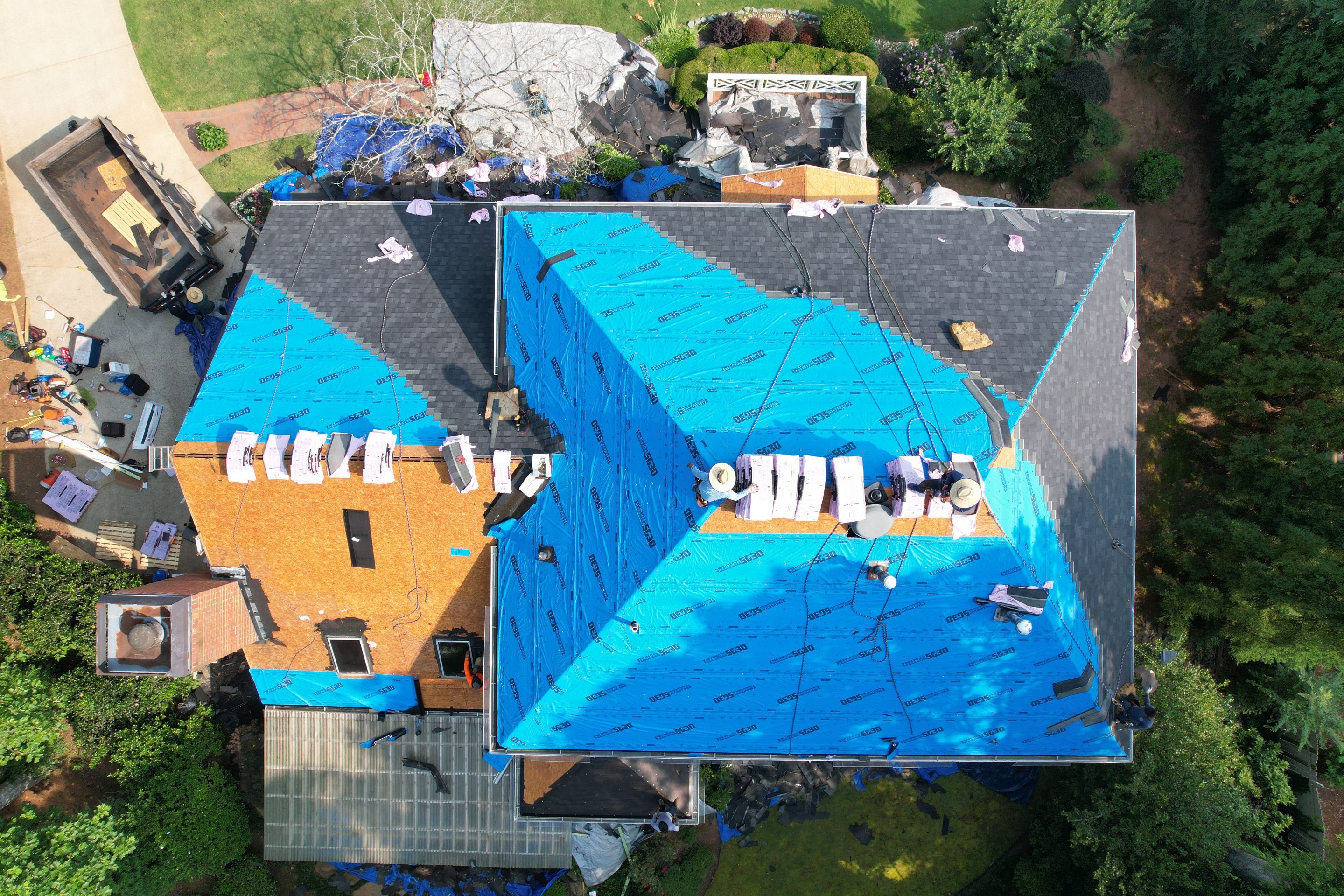 Residential Roofing Installation using Owens Corning by Inspector Roofing and Restoration