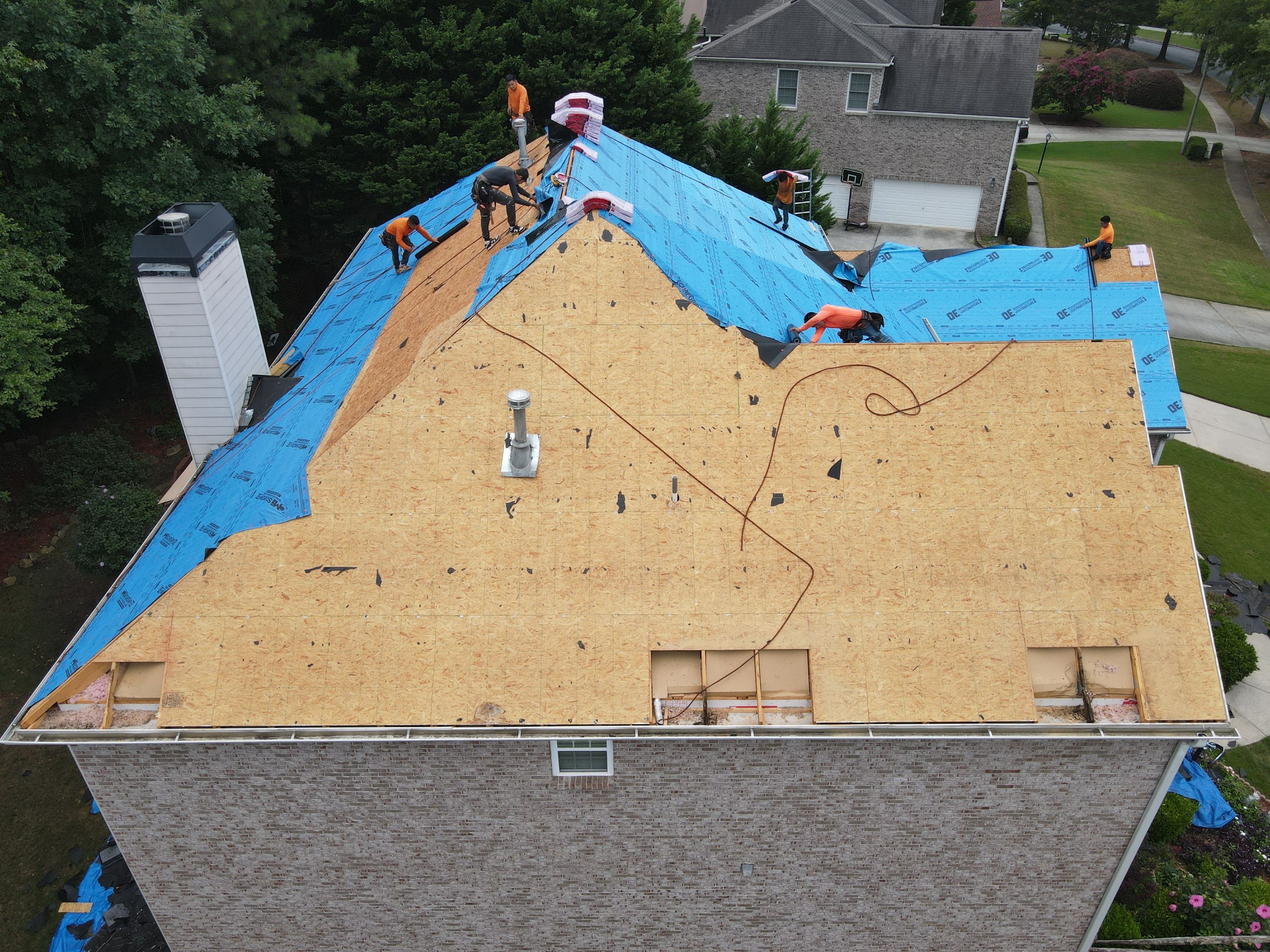 Residential Roofing Installation using Owens Corning by Inspector Roofing and Restoration