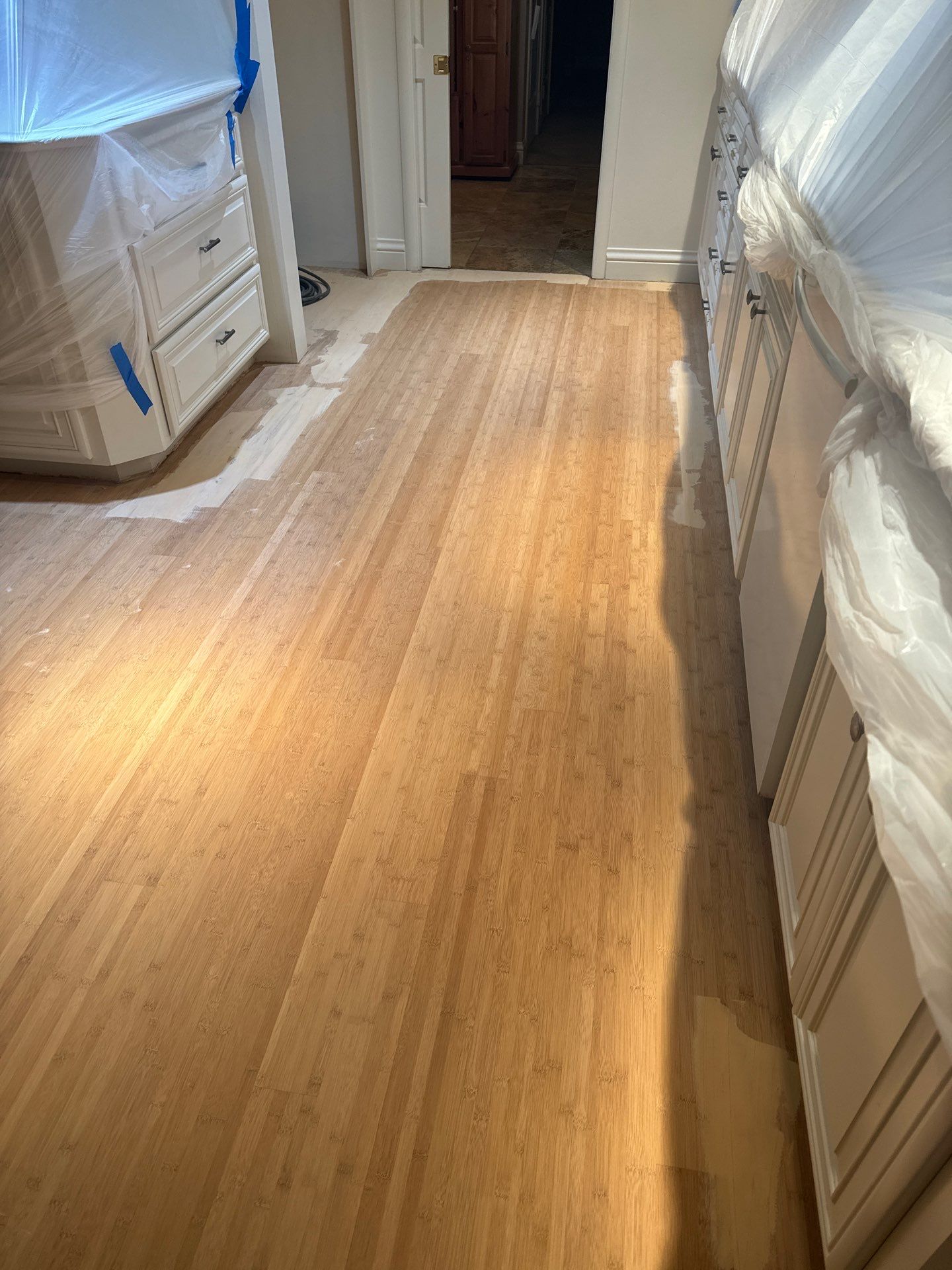 Bamboo Floor Refinish in Fair Oaks by Footprints Floors South Sacramento