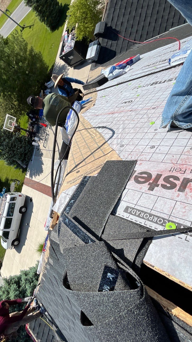 Residential Roofing Installation using GAF Timberline HDZ Charcoal by Nitro Roofing and Construction
