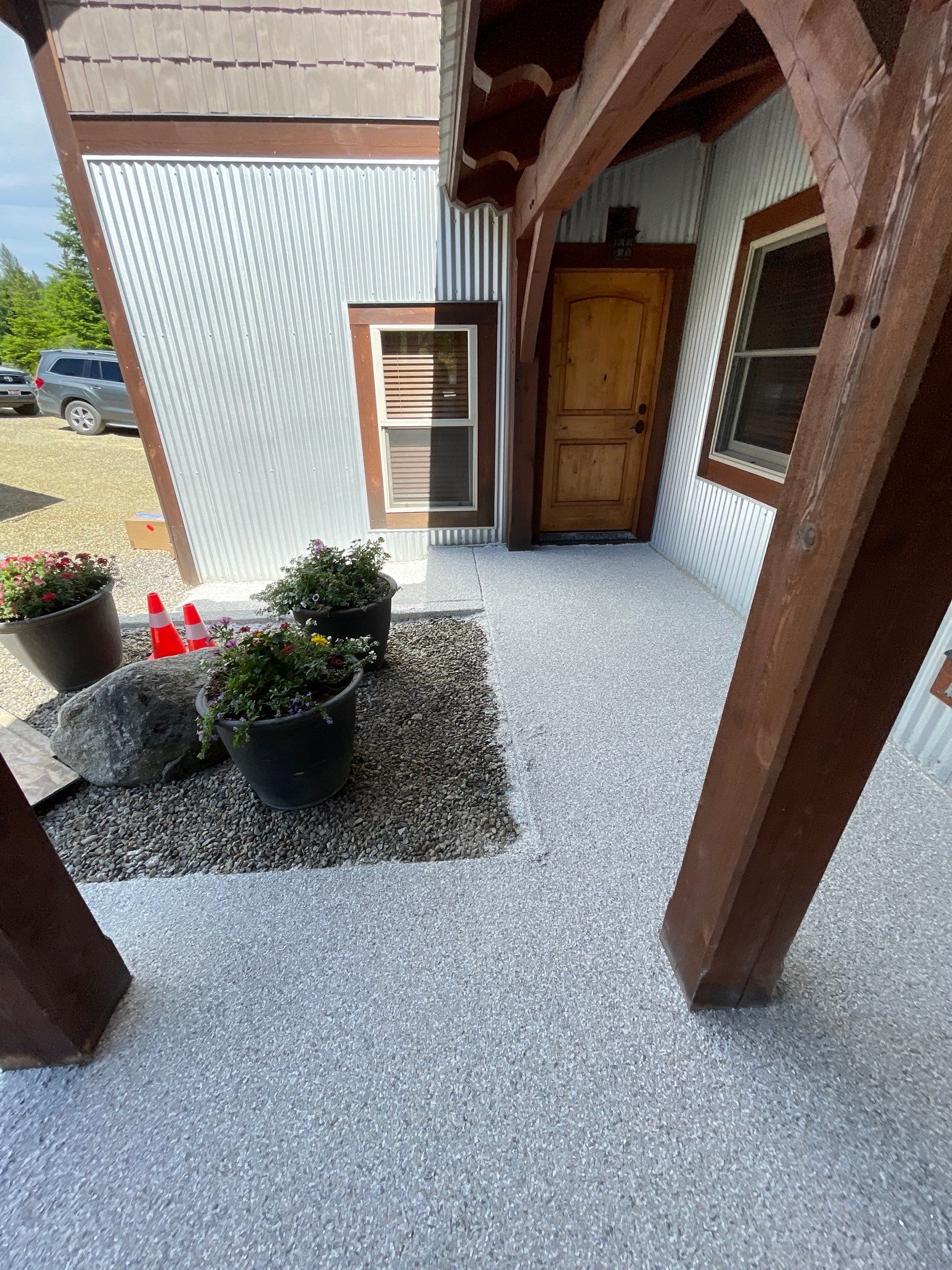 Patio Transformation using Mt Everest by Croc Coatings, LLC
