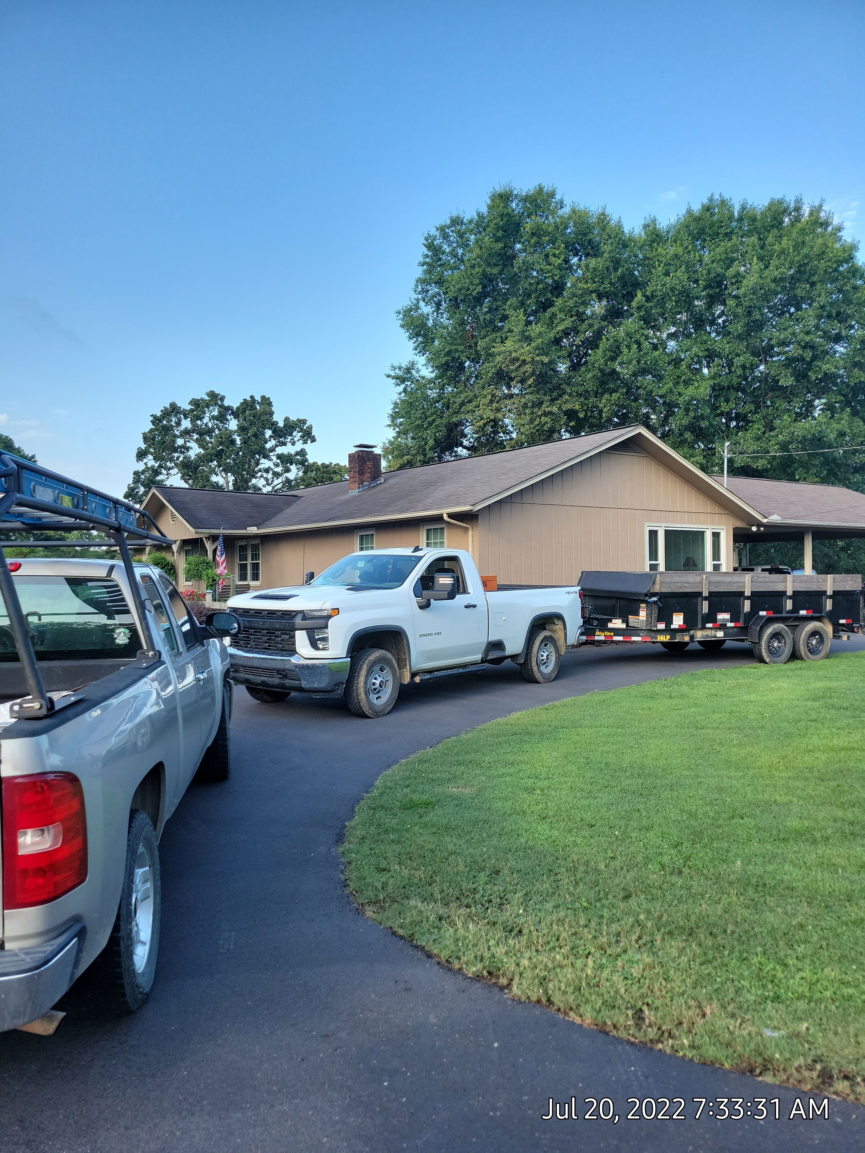Residential Roof Remove and Replace using Low Rib Metal Roofing Panels by Bullard Roofing