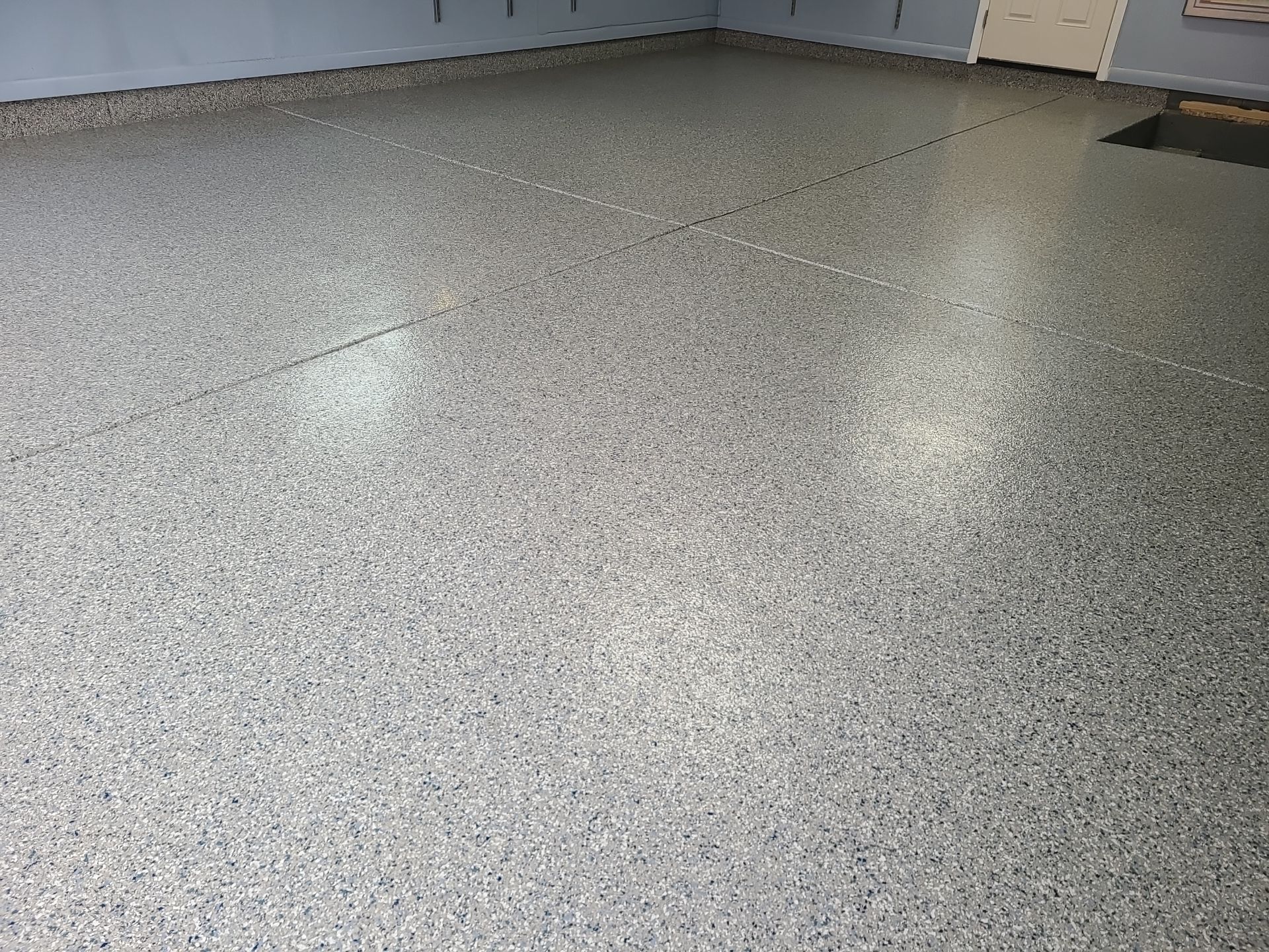 Double Car Garage in Stone Wash - Youngstown, OH by Alexander Concrete Coatings