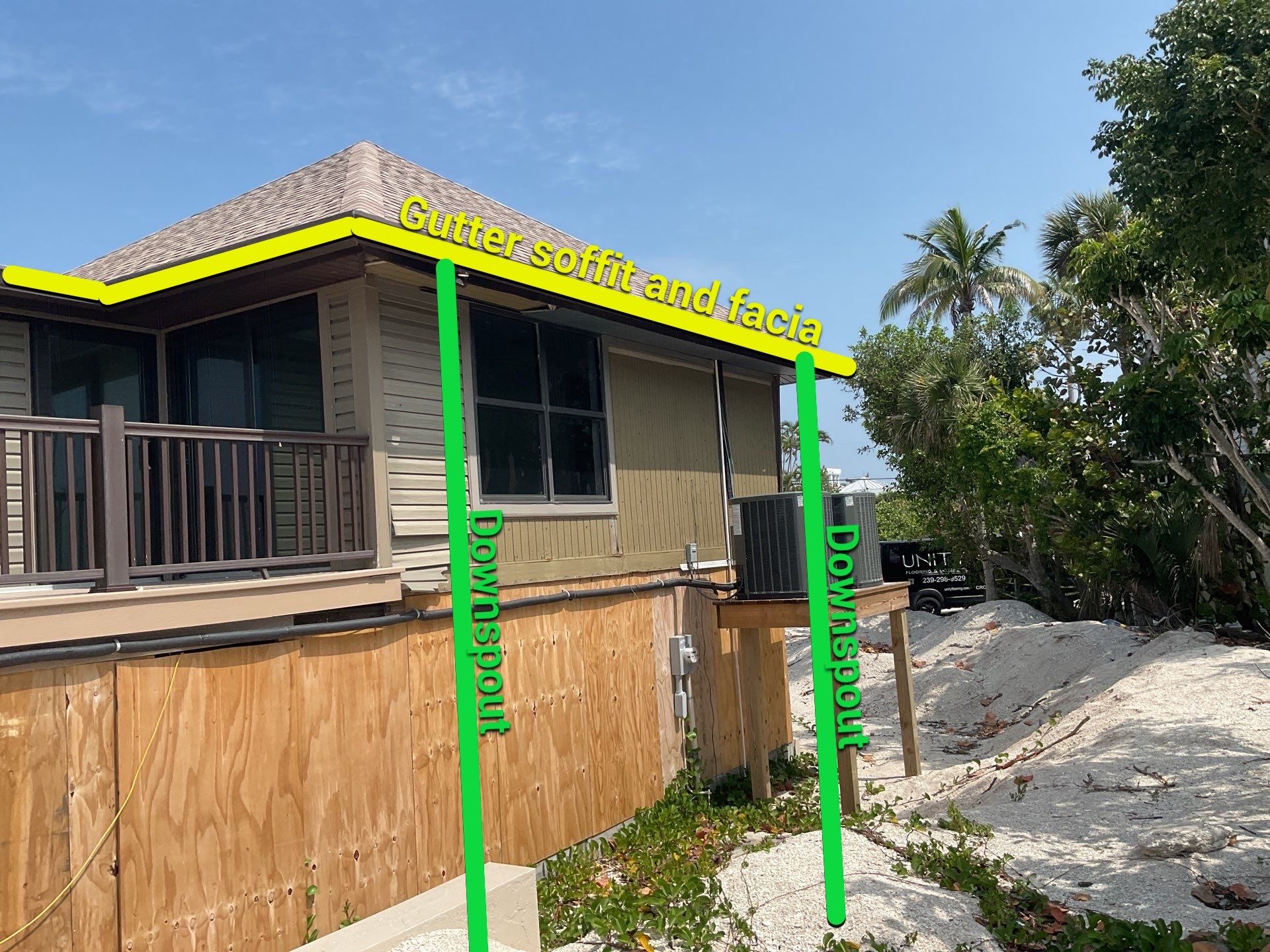 Commercial Gutter Installation in Sanibel FL by Gutter Professors