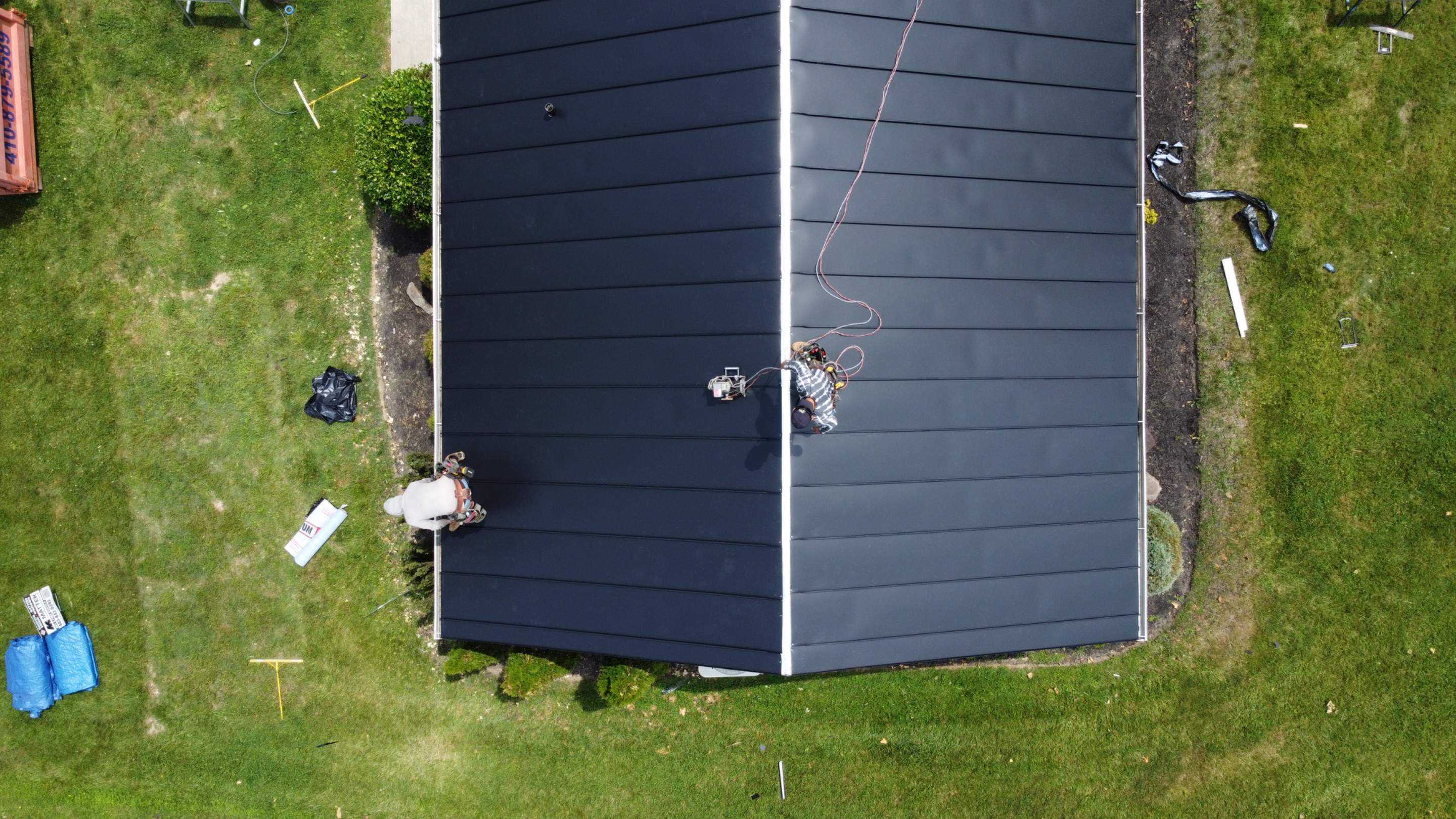 Residential Roofing Installation using Standing Seam Metal Roof | Mechanically Fastened | 24 Gauge by Matter Construction, LLC