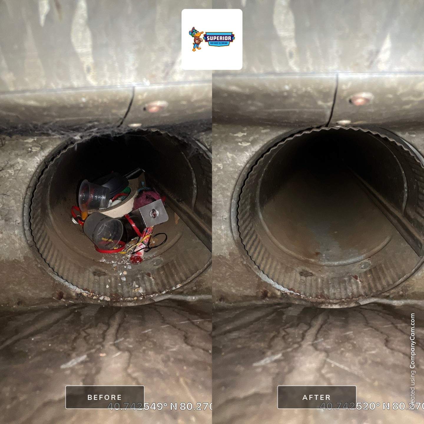 Air Duct Cleaning With a Vacuum Truck in New Brighton, PA by Superior Air Duct Cleaning