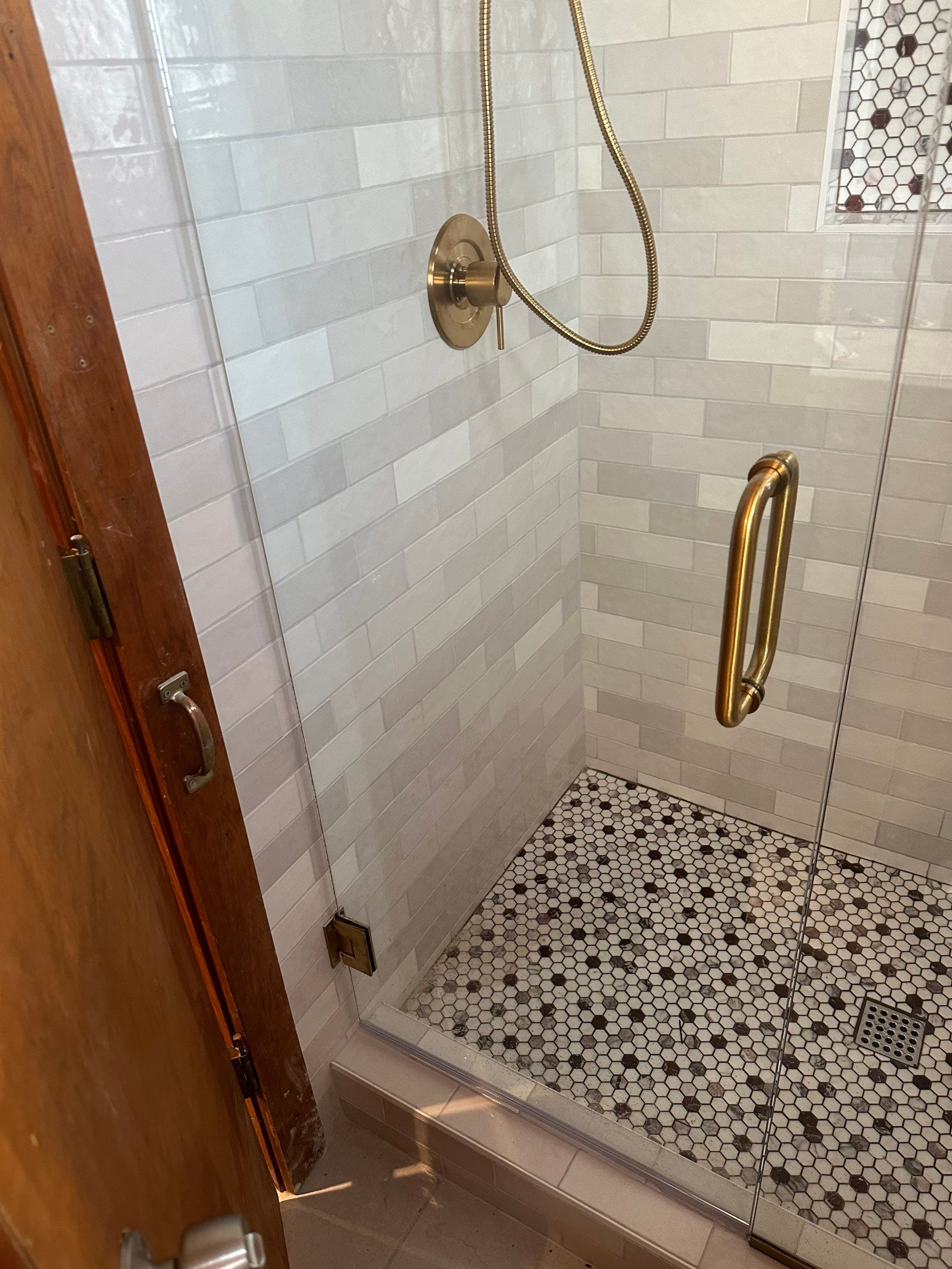 Shower Restoration In Atlanta (pan leaked) by Baxter Professional LLC
