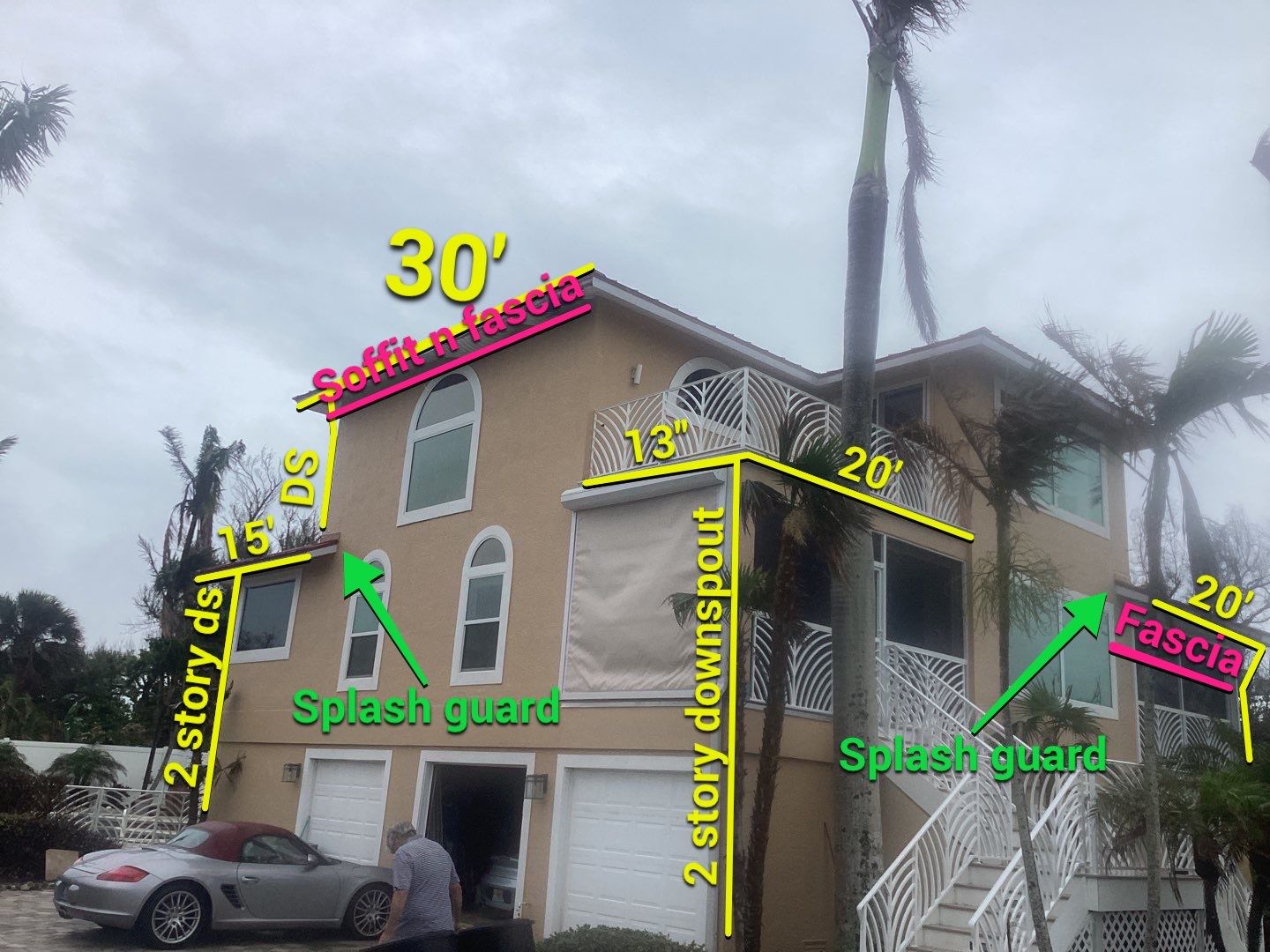 Seamless Gutter Installation for Beachfront Homes in Captiva by Gutter Professors