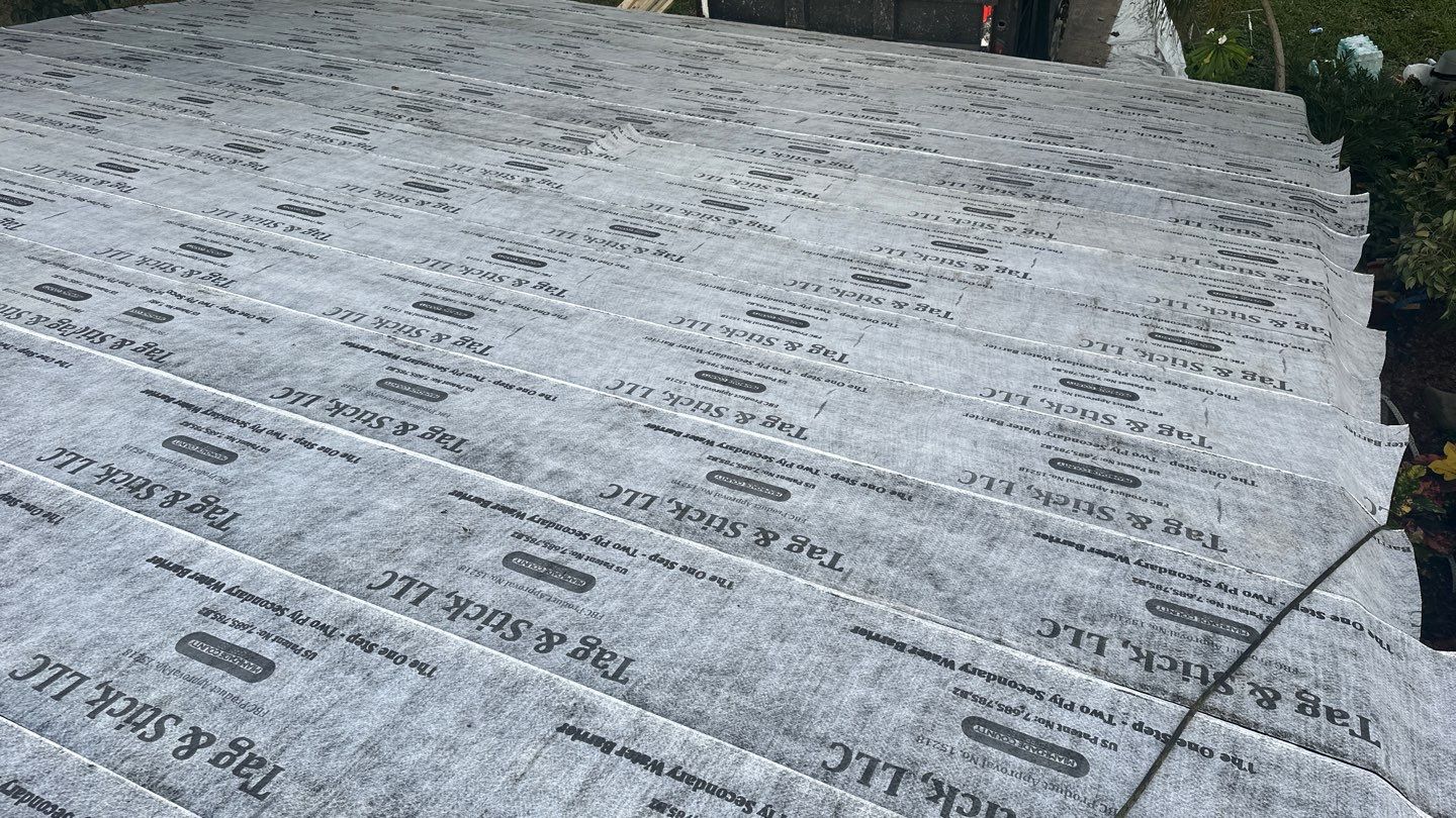 Residential Roofing Installation using 1" Nail strip metal roof by BLUES BROTHERS ROOFING