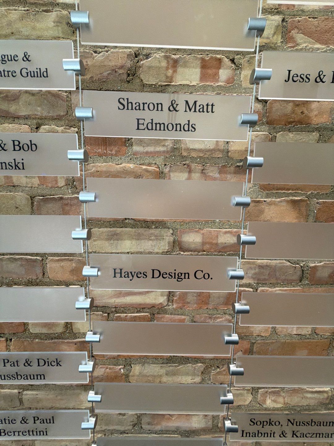 Custom Donor Recognition Walls and Wayfinding for Cultural Arts Center by Hayes Design co