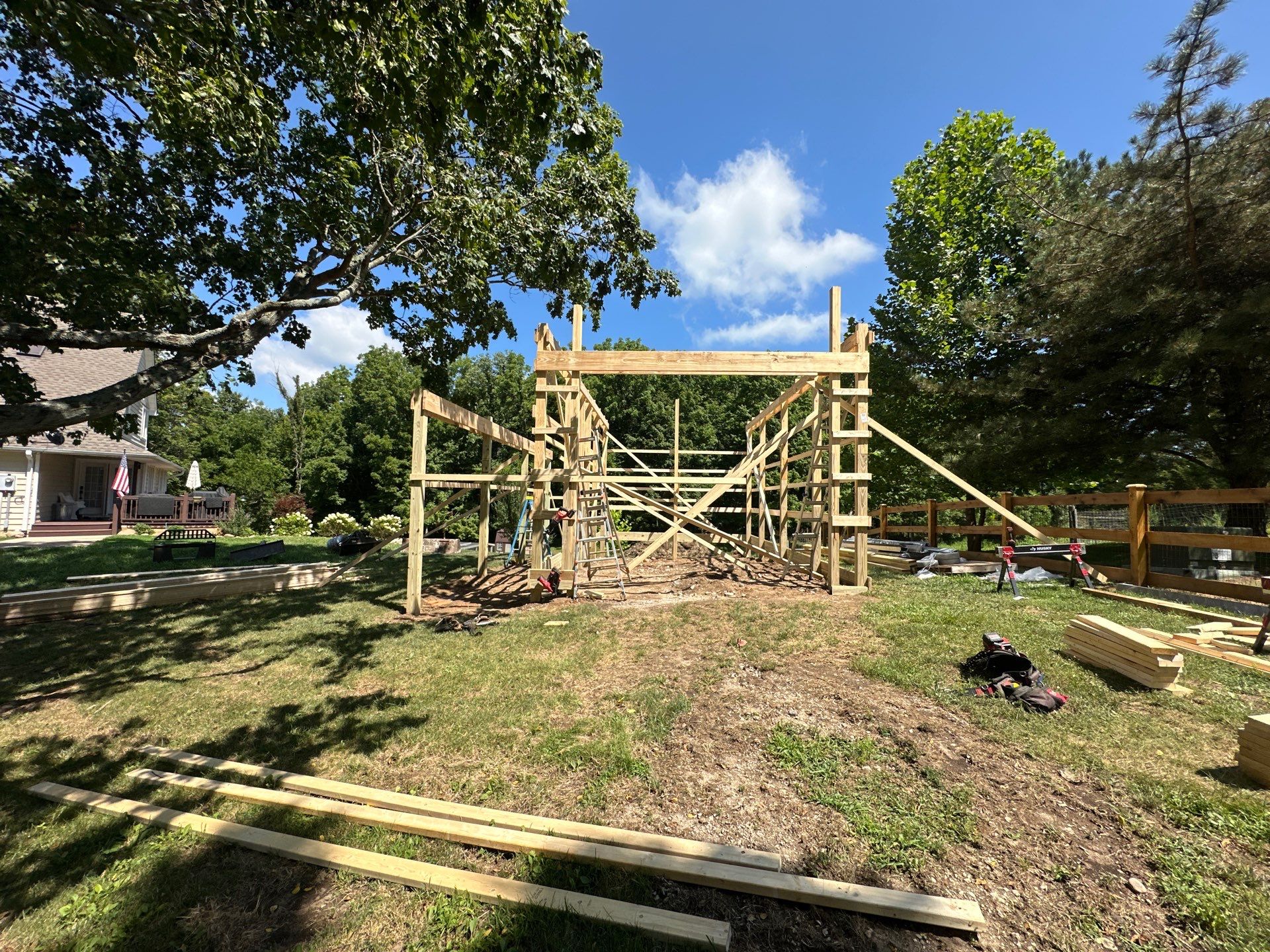 Project in Arlington, IN by The Barn Builders 