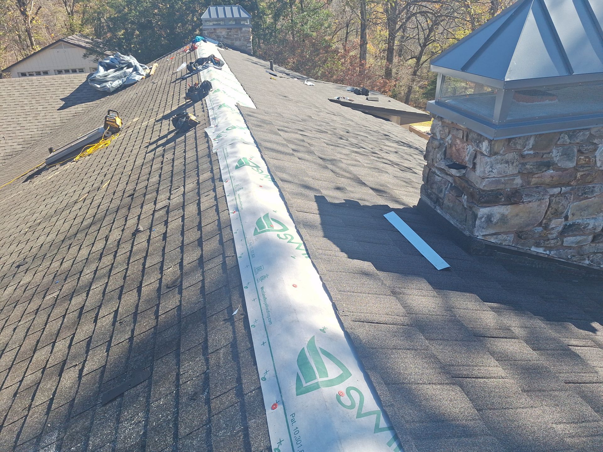Residential Roofing Installation using Stone Coated Steel - Westlake Royal Roofing Solutions by Ozark Mountain Roofing