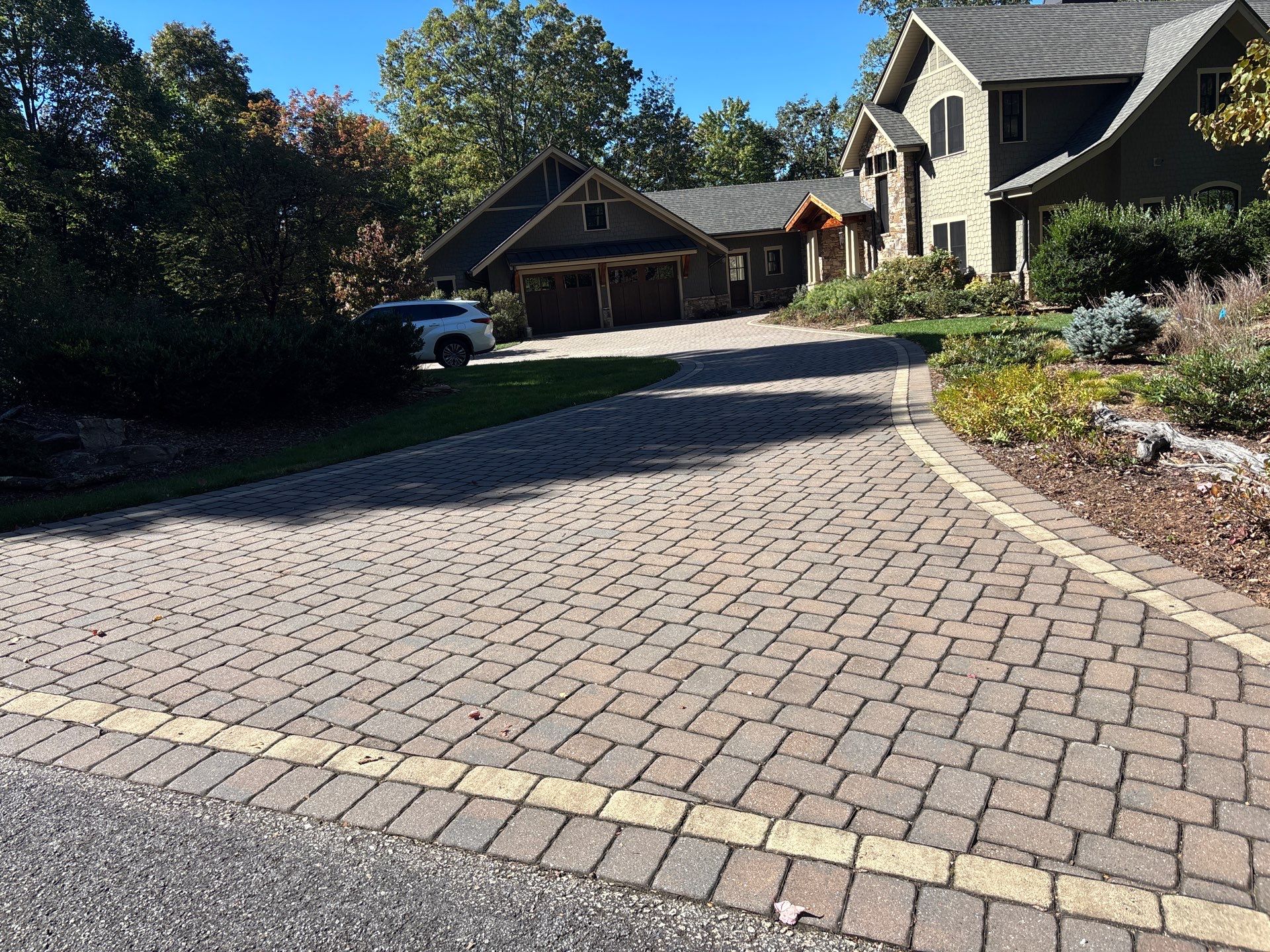 Paver Driveway using Concrete Sealant by DuraSeal
