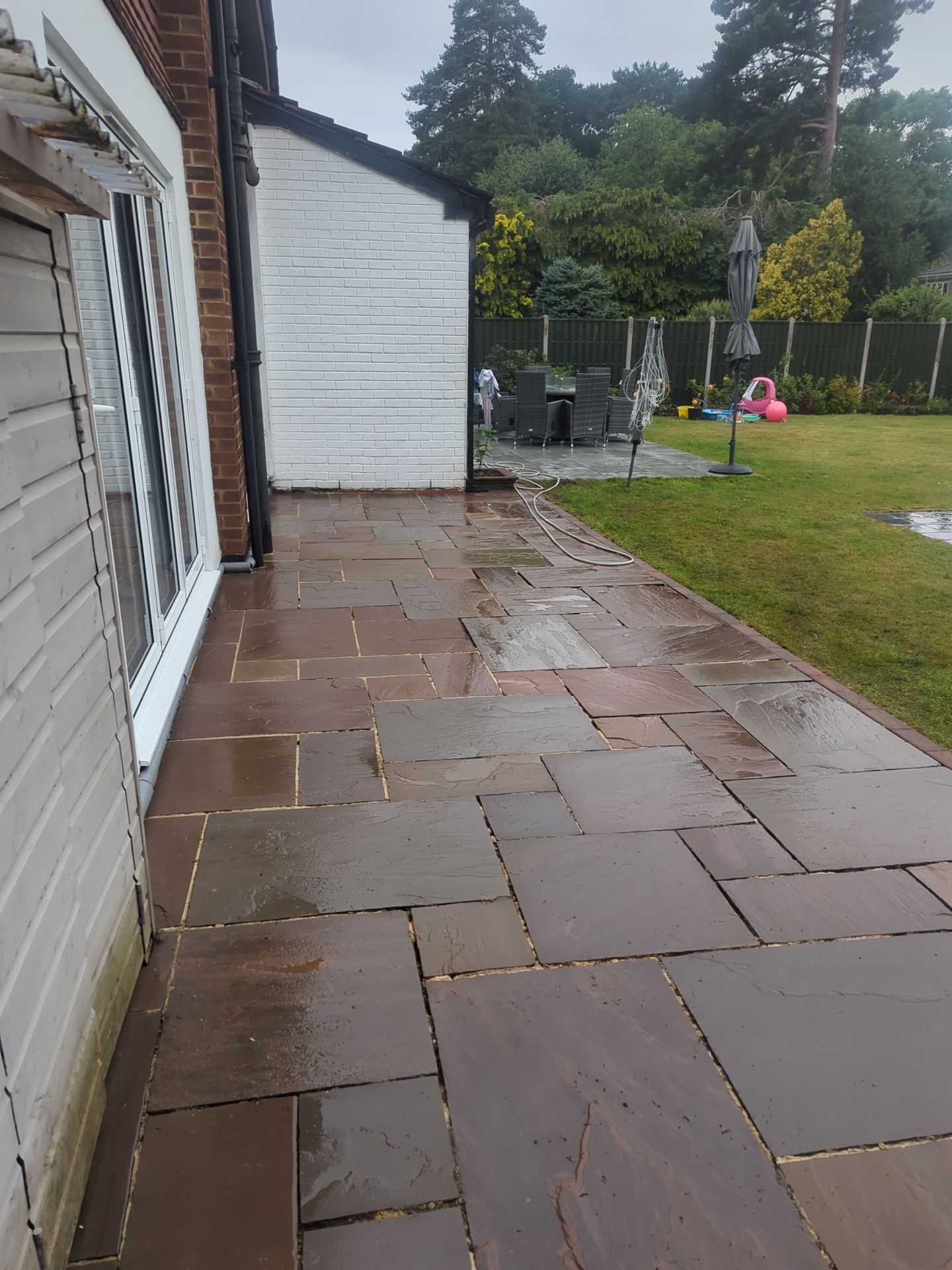 Roof - Driveway - Patio Clean using Mosmatic FSC and Biocide by Ges Exterior Cleaning ltd