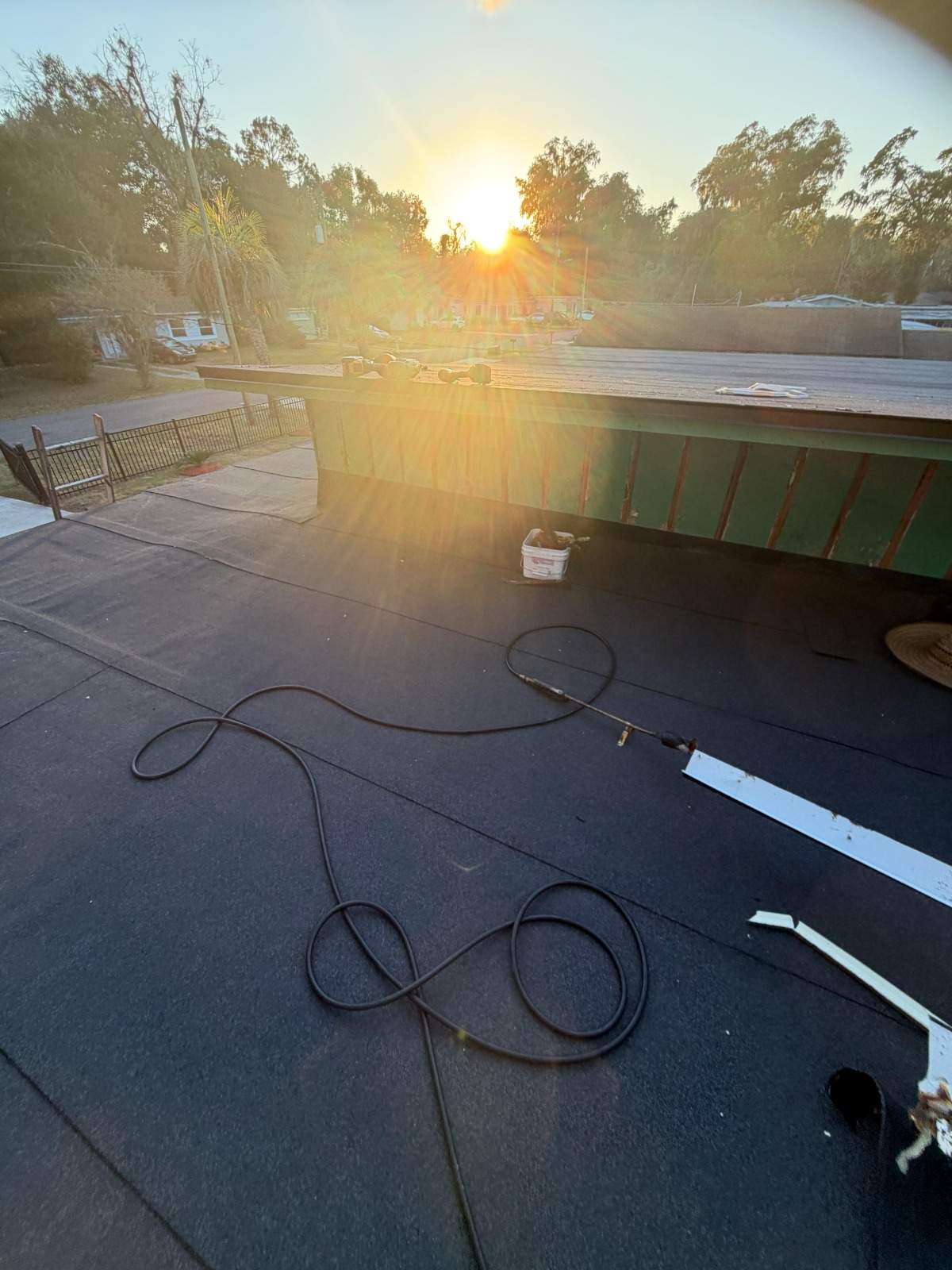 Flat Roof Renovation Due to Water Accumulation by urban green energy llc