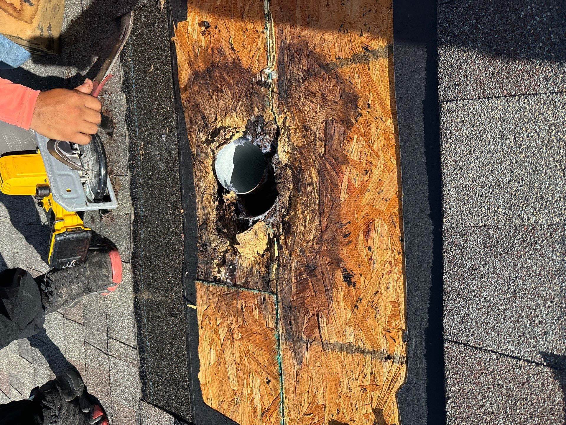 Hail Damage using Owen's Corning Duration (Lifetime) Shingles by Roof Repair Company