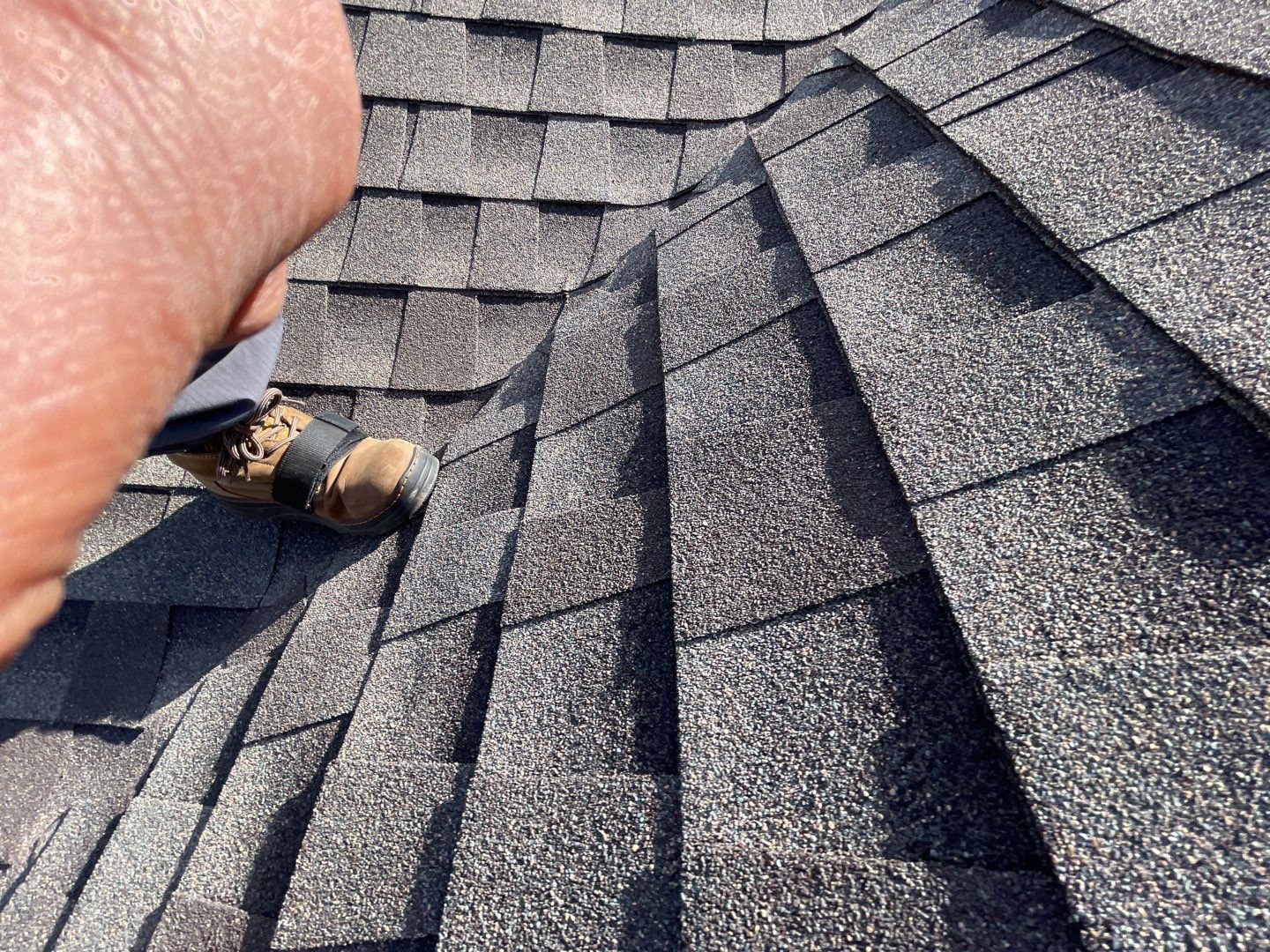 Major storm damage required full roof replacement along with other exterior repairs by First United Roofing & Construction