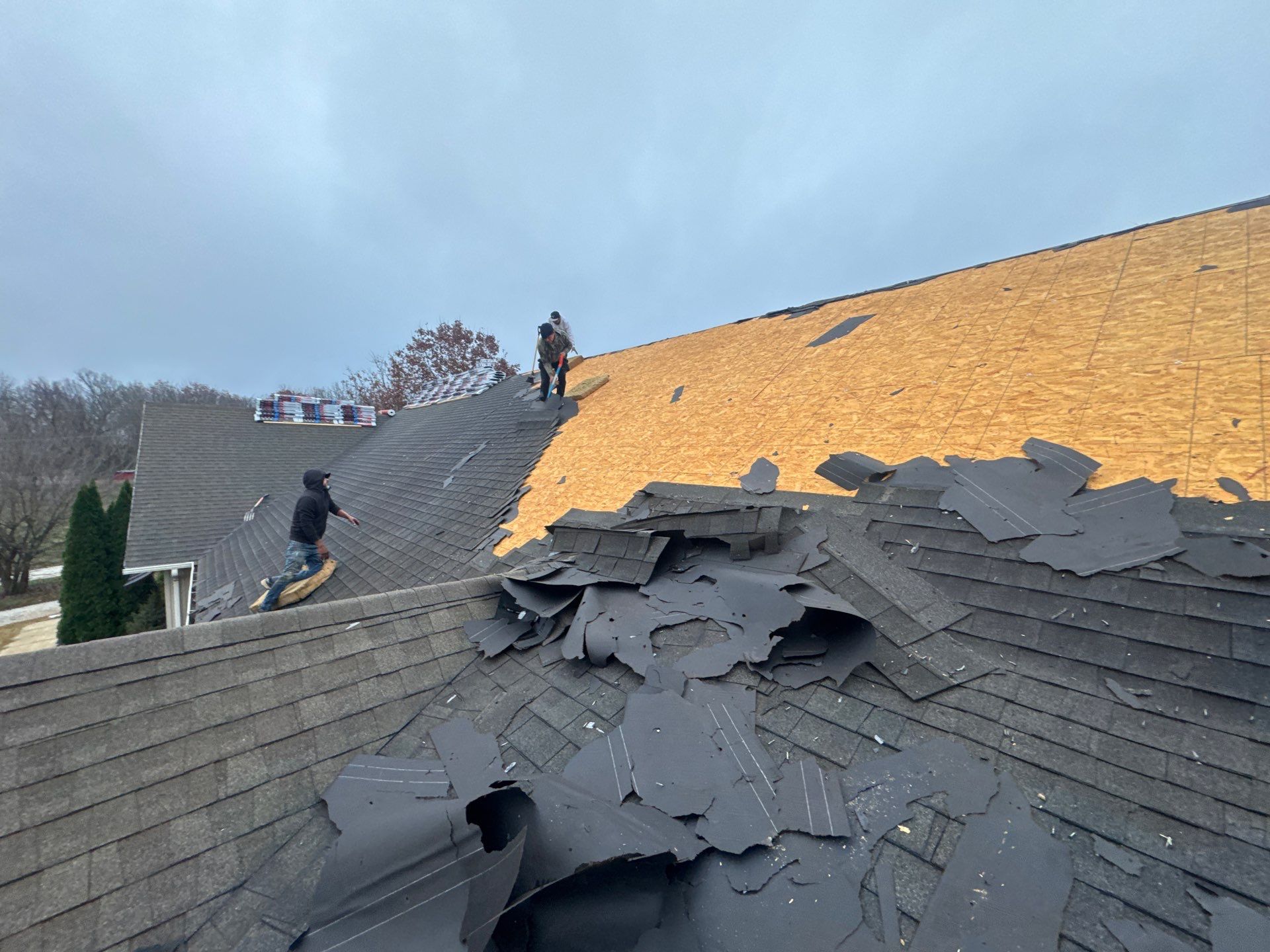 Residential Partial Roofing Install - Tamko Titan XT Shingles - Color Weathered Wood  by Titan Commercial & Residential Roofing 