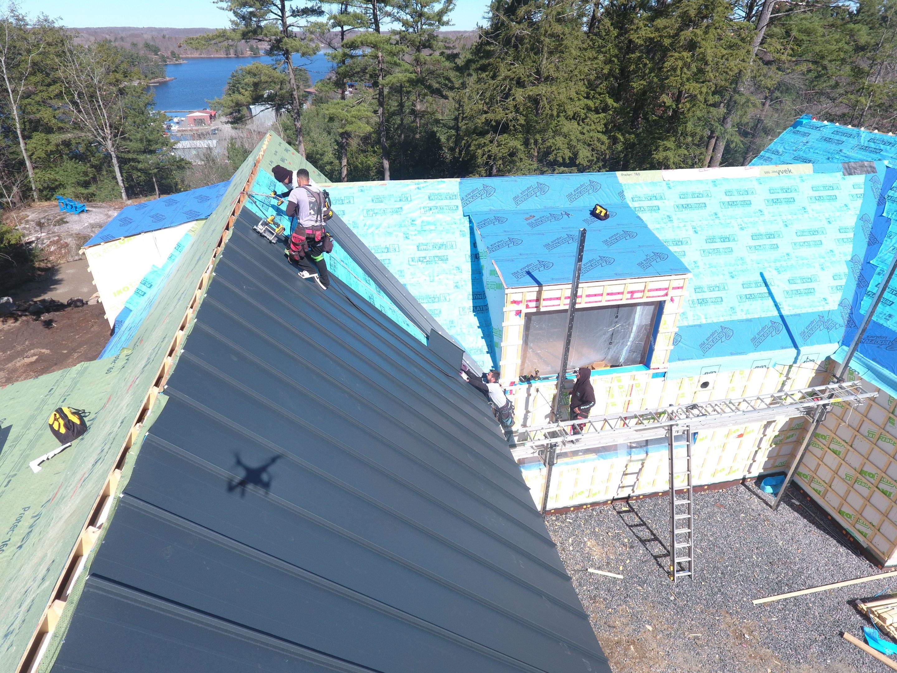 Standing Seam Metal Roof - Custom Coping and Flashing  by Jay Carter Roofing & Sheet Metal