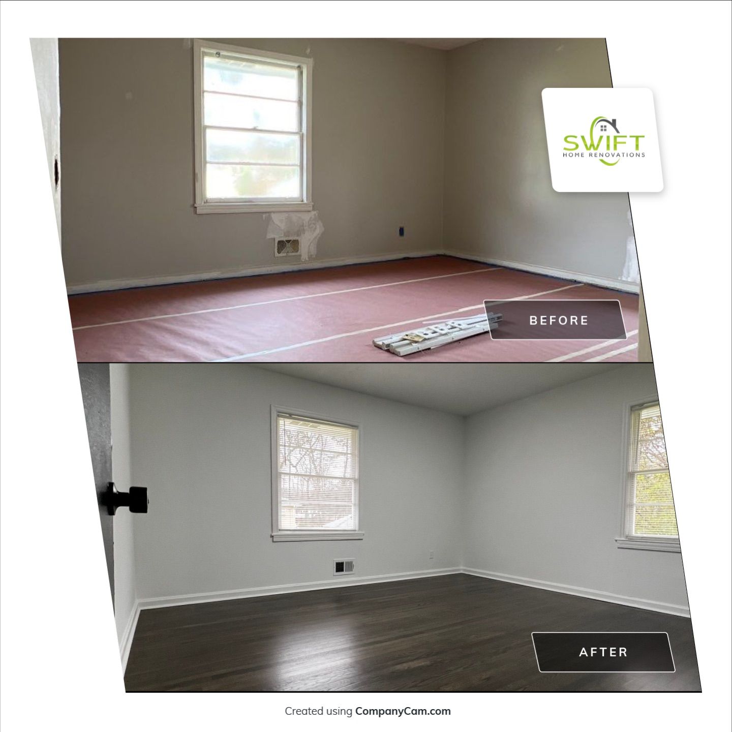 Marietta Interior Renovation Featuring Kitchen, Bathroom, and Hardwood Flooring Upgrades by Swift Home Renovations